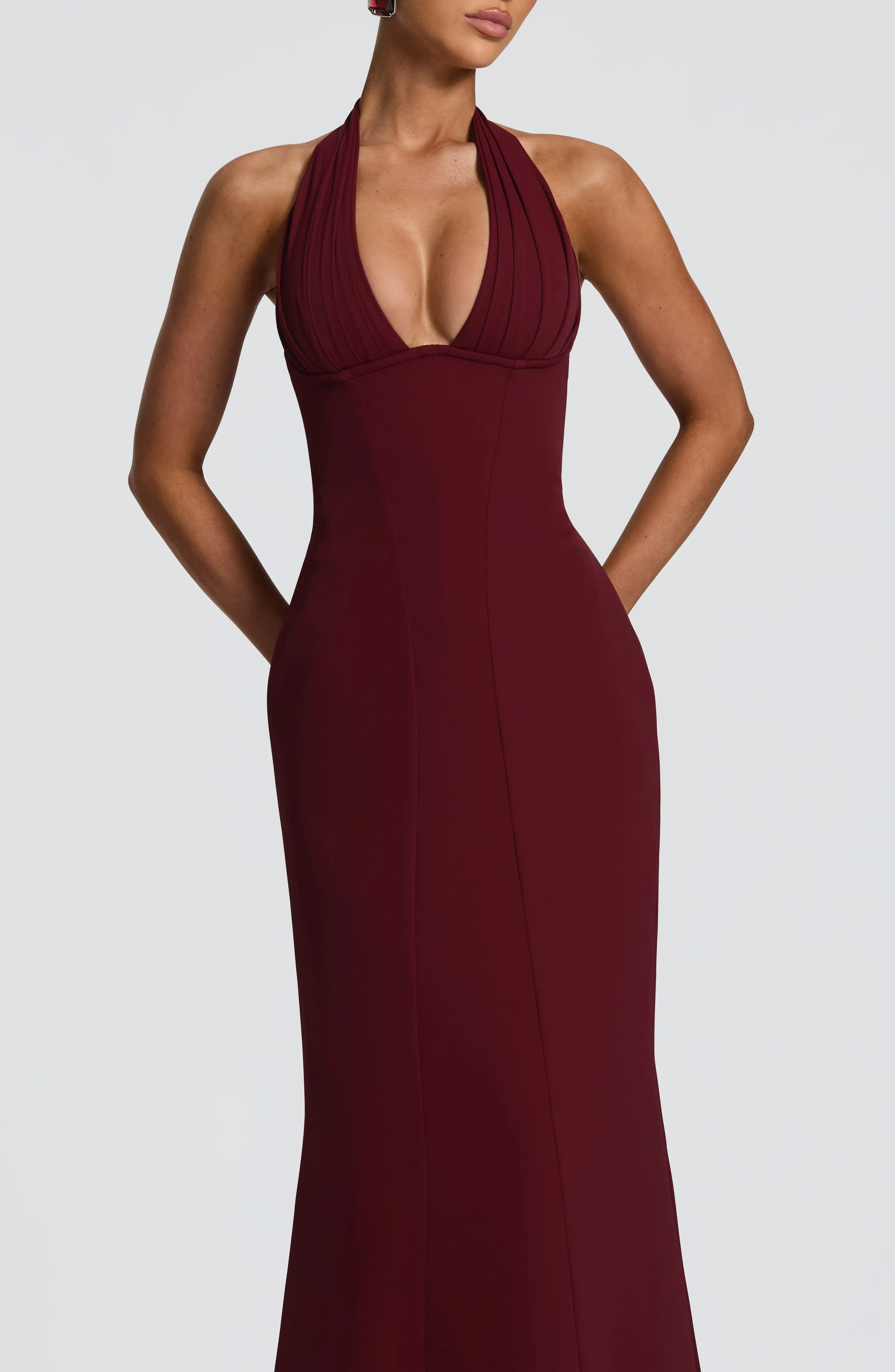 Adora Maxi Dress - Cherry Lacquer sold by Babyboo Fashion product image thumbnail 3