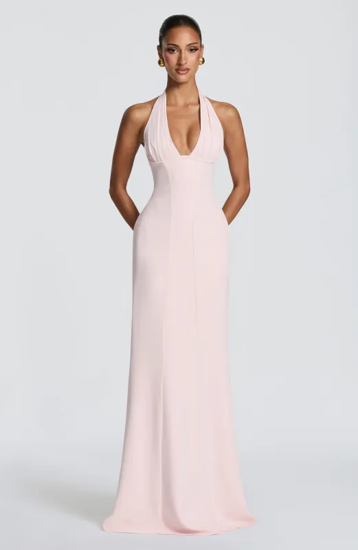 Adora Maxi Dress - Blush made by Babyboo Fashion