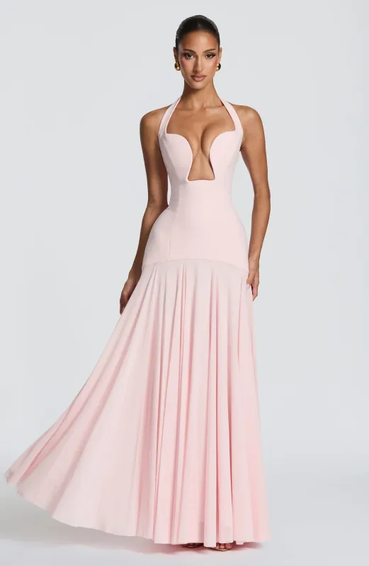 Cyrene Maxi Dress - Blush made by Steve Madden