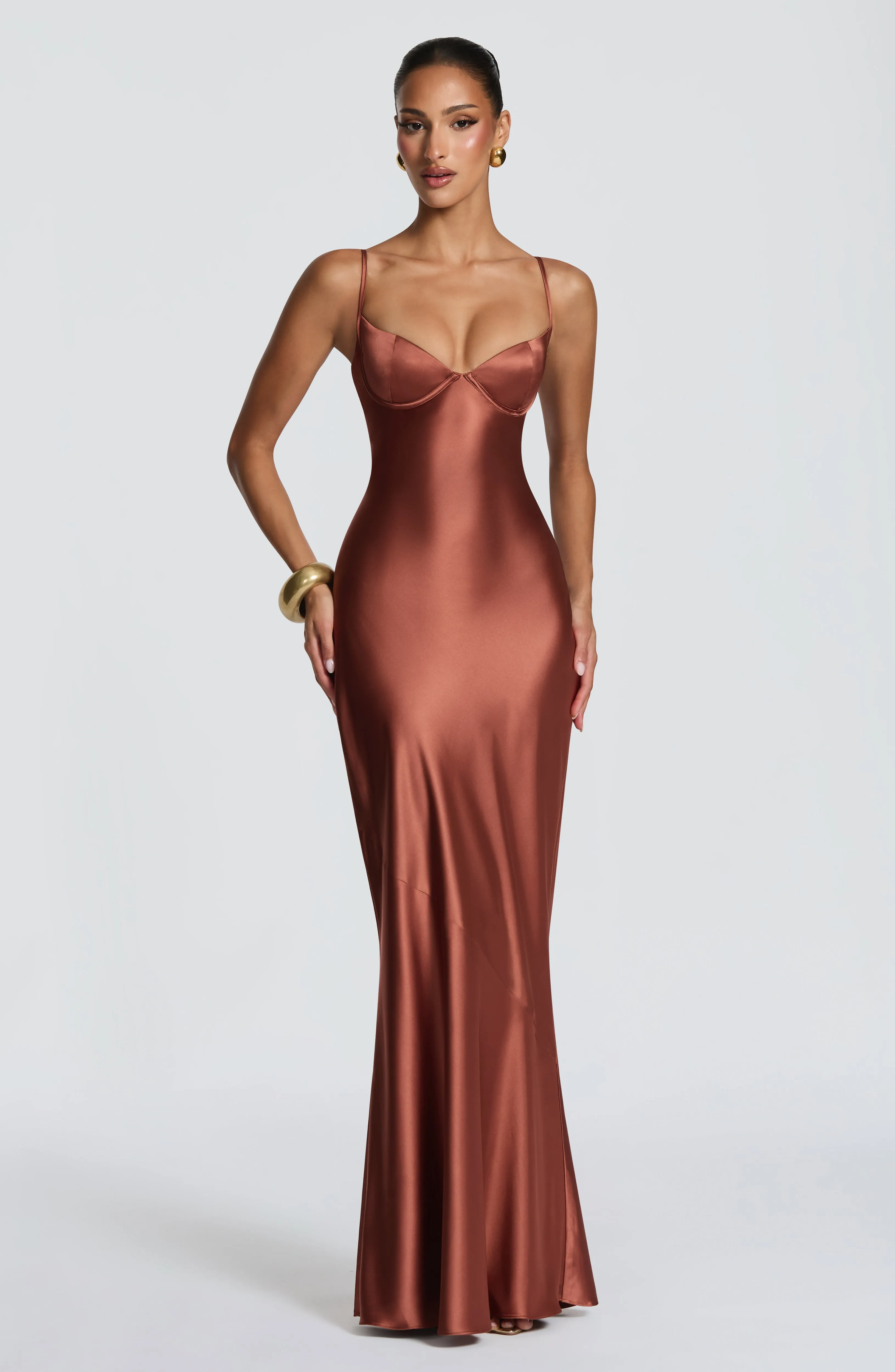Amorette Maxi Dress - Rust sold by Babyboo Fashion product image thumbnail 5