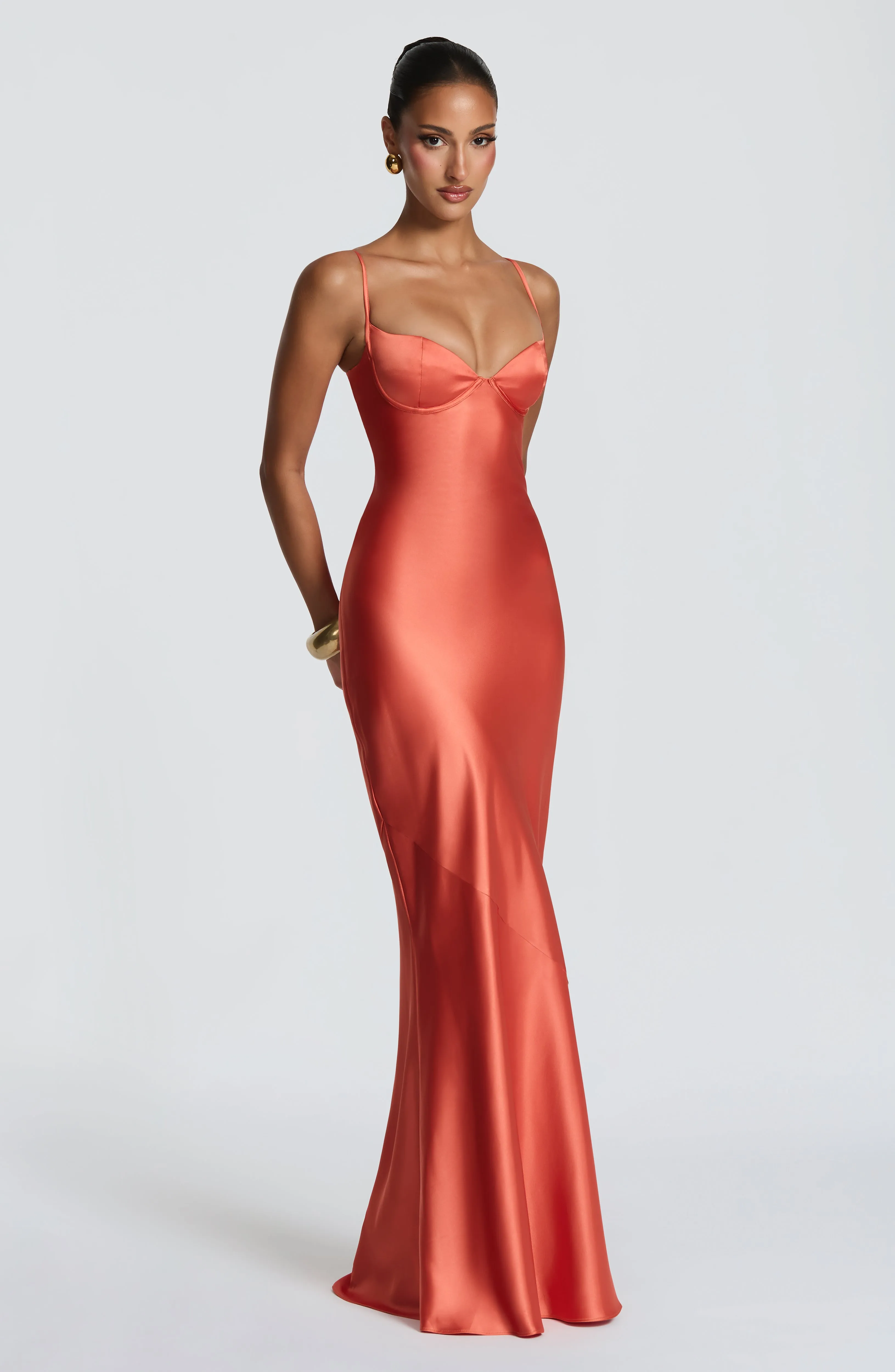 Amorette Maxi Dress - Burnt Orange sold by Babyboo Fashion product image thumbnail 5
