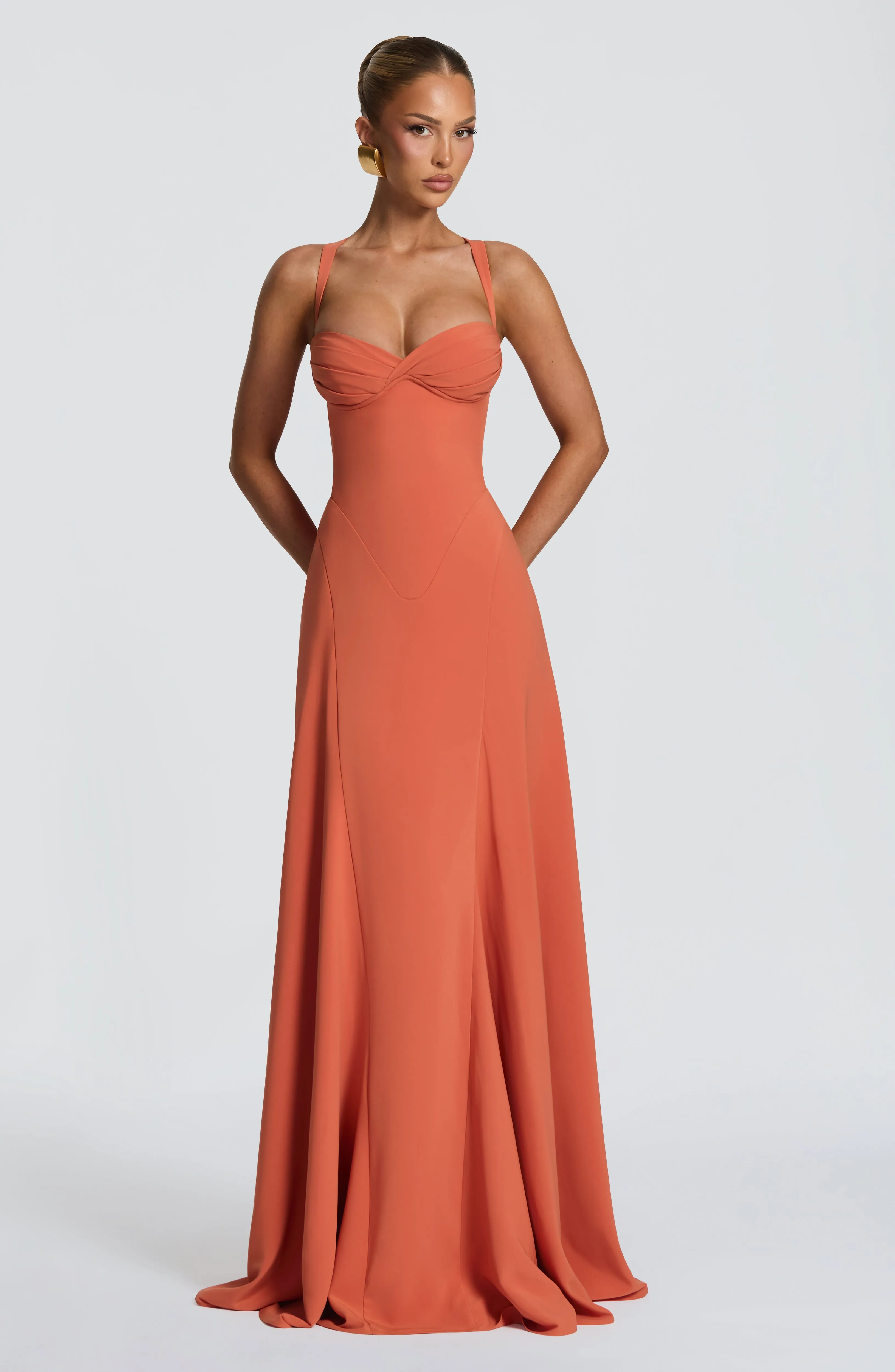 Irie Maxi Dress - Burnt Orange sold by Babyboo Fashion
