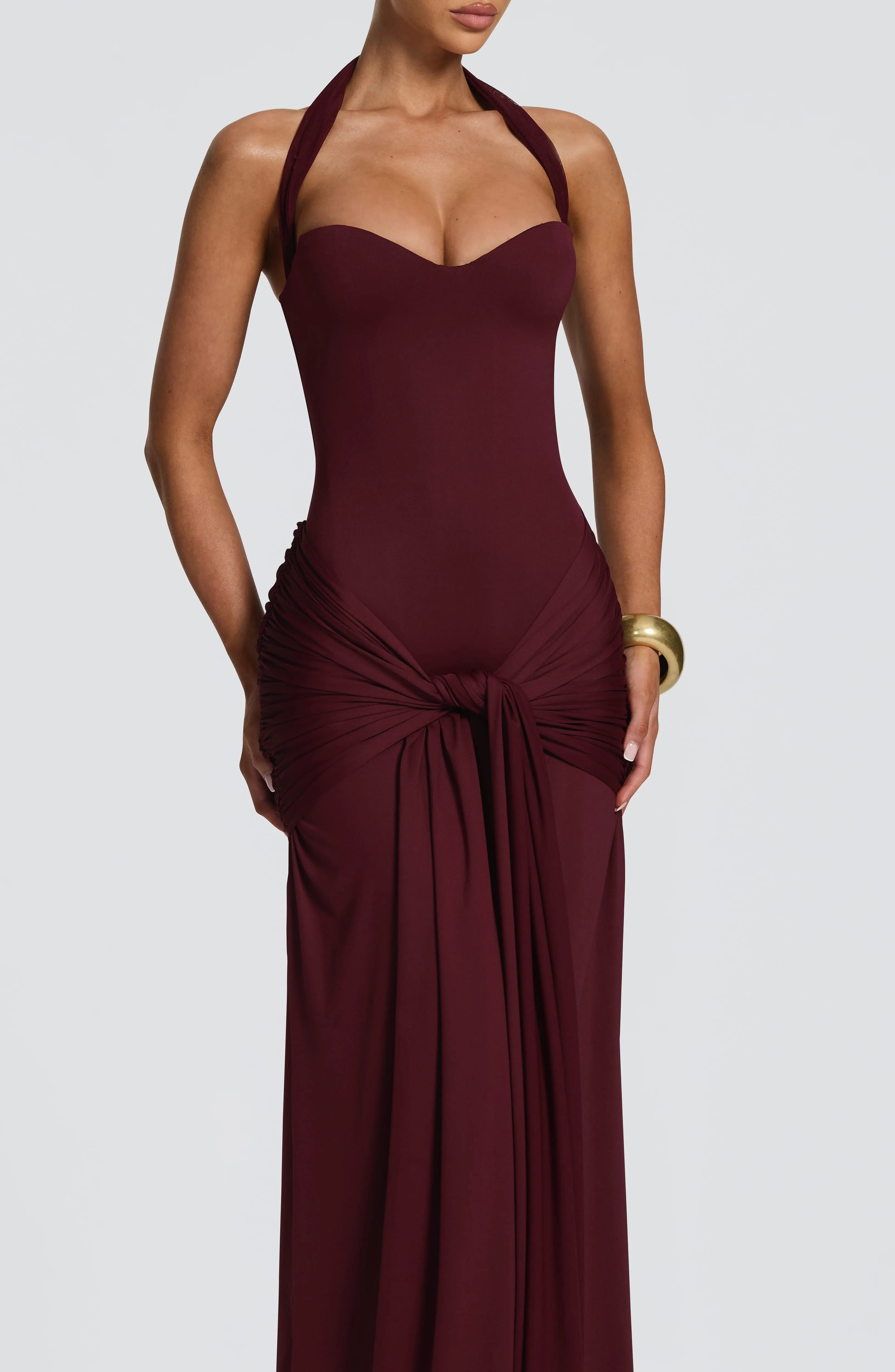 Gia Maxi Dress - Cherry Lacquer sold by Babyboo Fashion product image thumbnail 5
