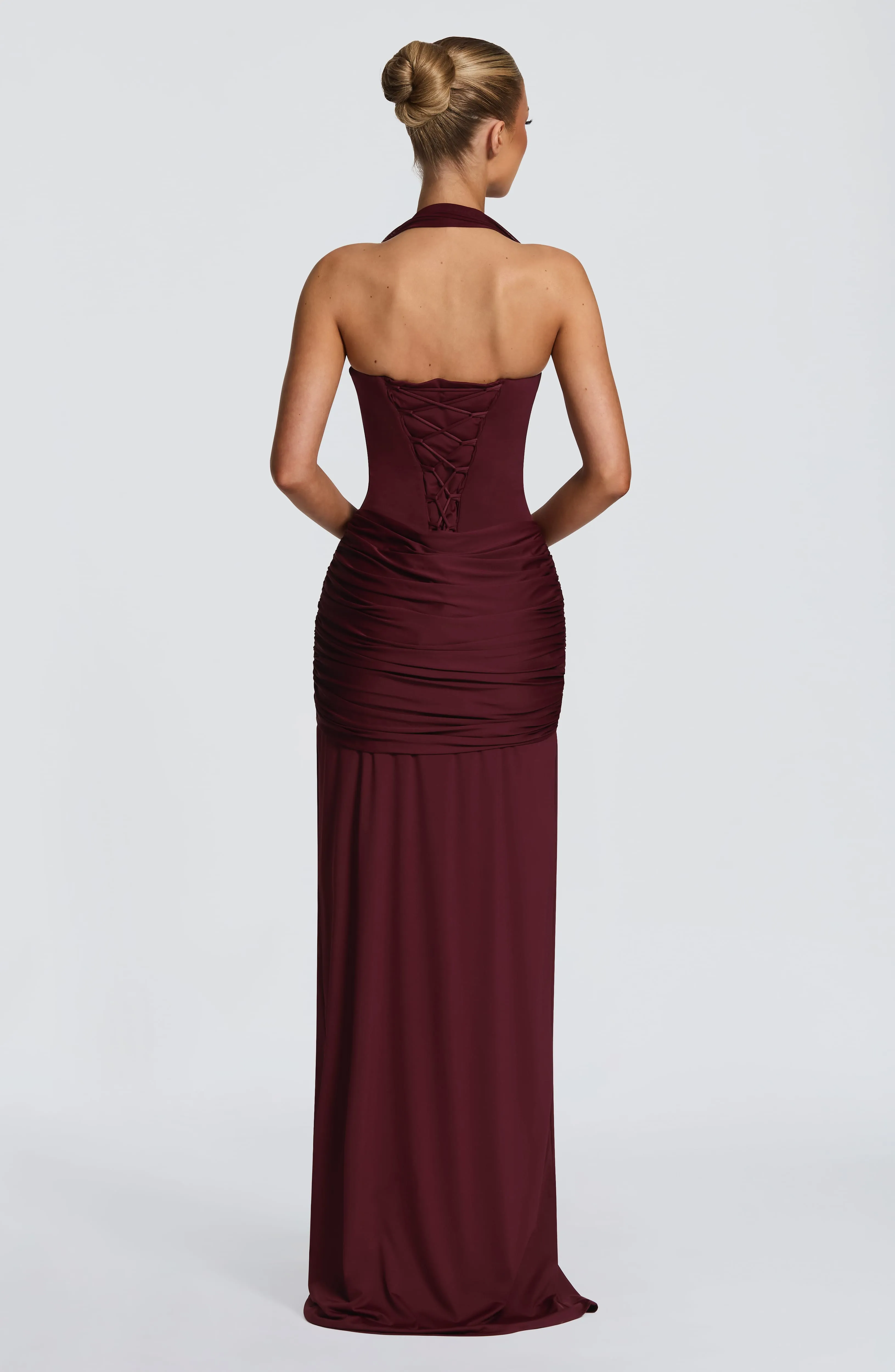 Gia Maxi Dress - Cherry Lacquer sold by Babyboo Fashion product image thumbnail 3