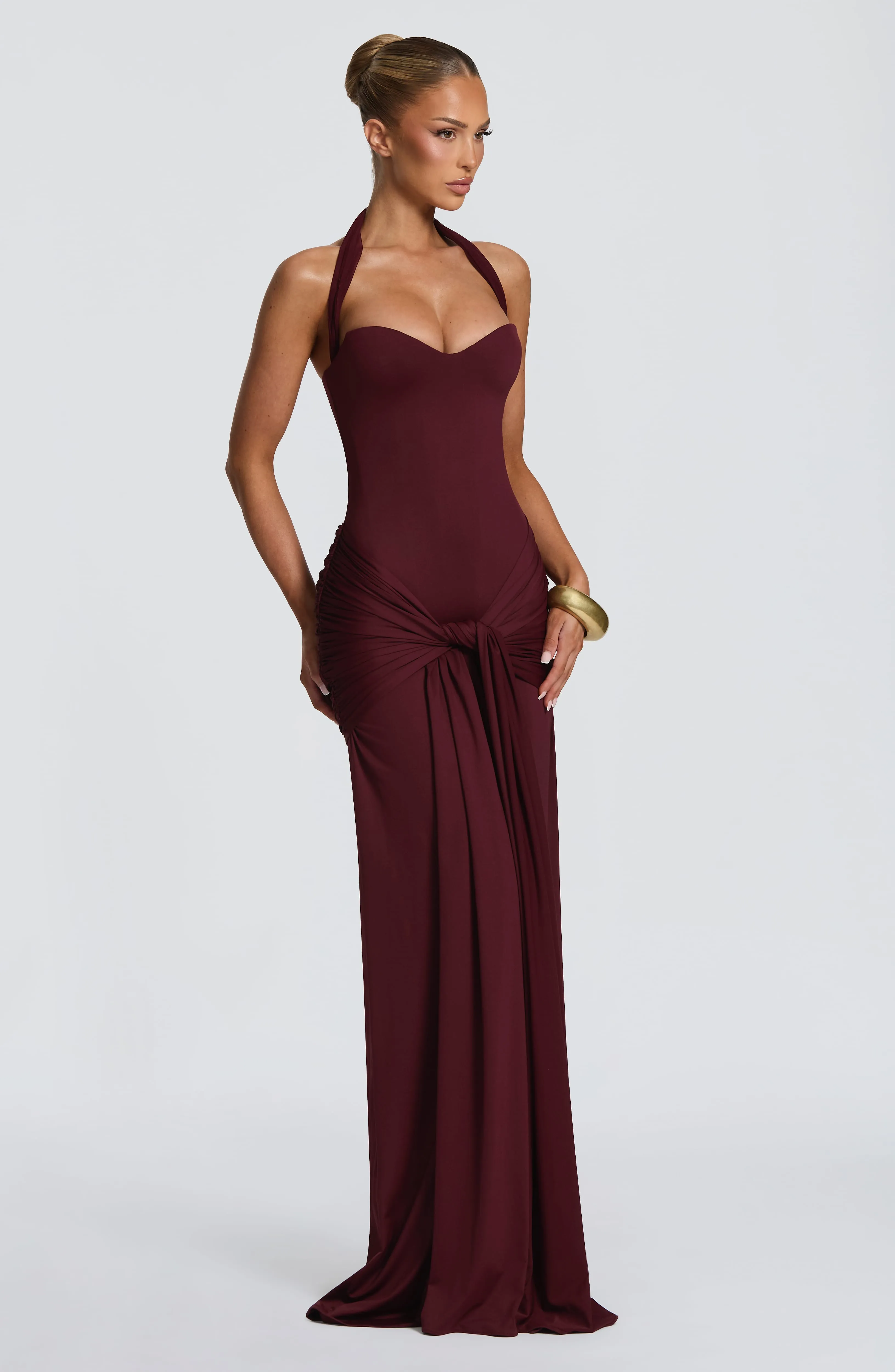 Gia Maxi Dress - Cherry Lacquer sold by Babyboo Fashion product image thumbnail 4