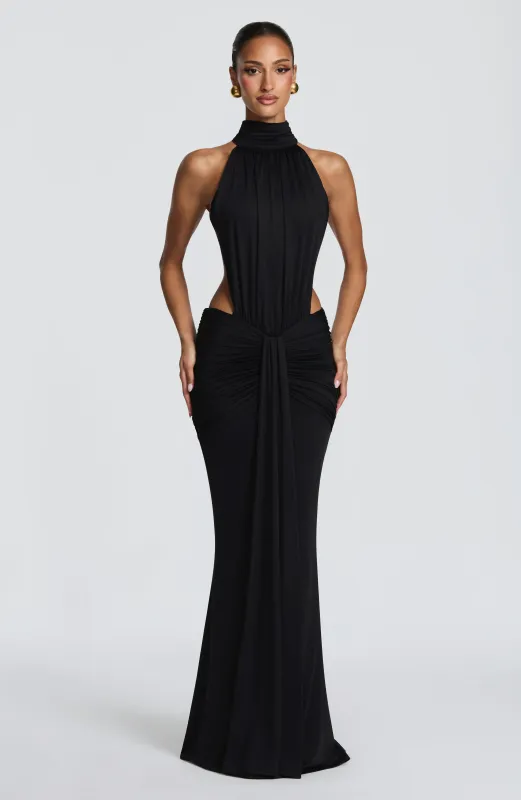 Thekla Maxi Dress - Black made by Babyboo Fashion