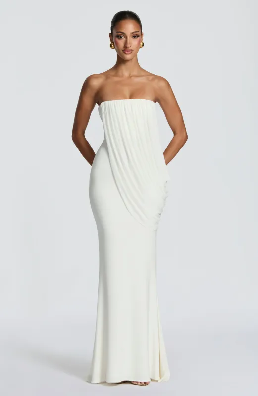 Vienna Maxi Dress - Ivory made by LF