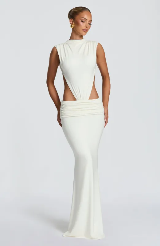 Fenella Maxi Dress - Ivory made by LF