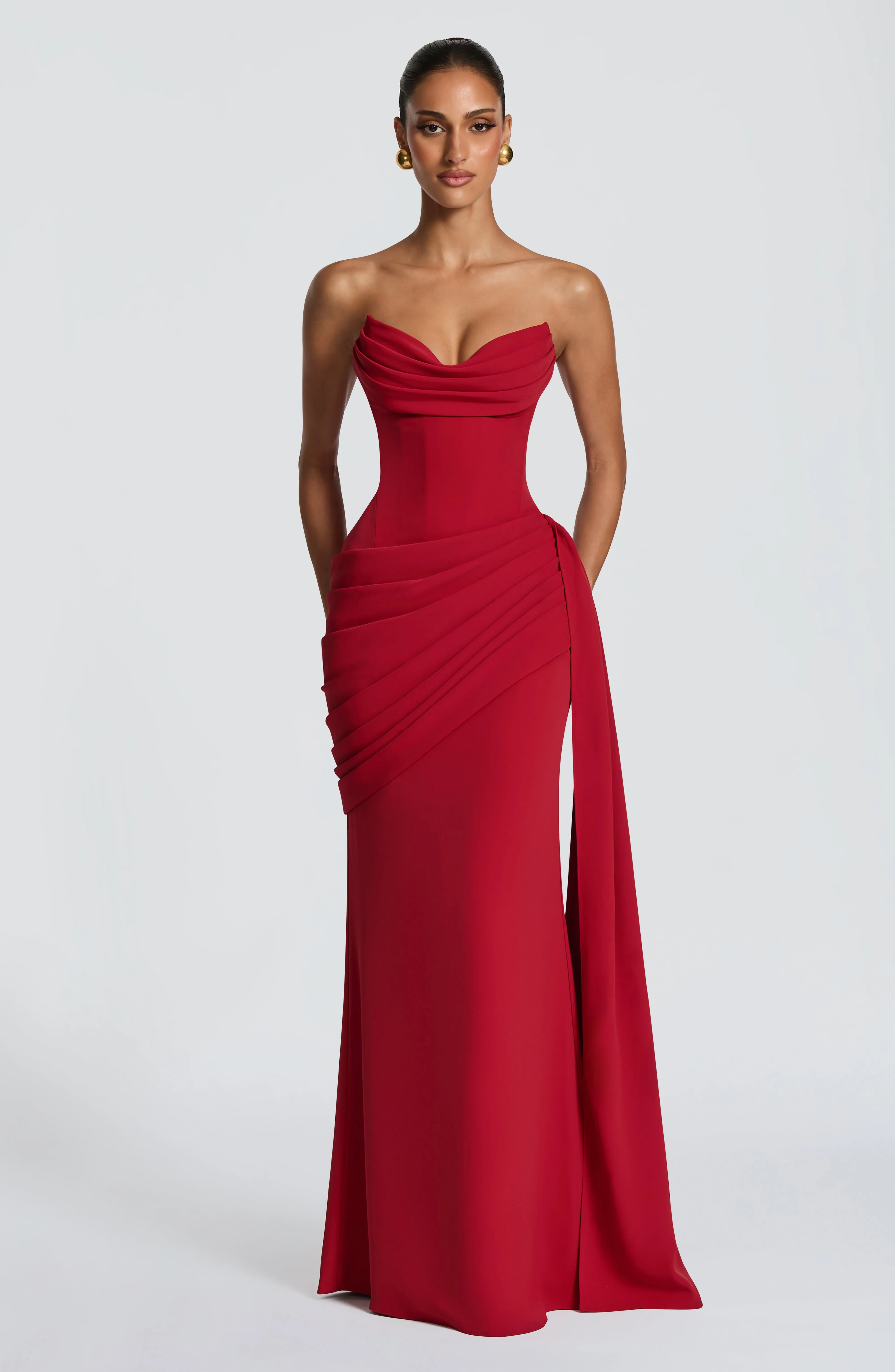 Matisse Maxi Dress - Deep Red sold by Babyboo Fashion