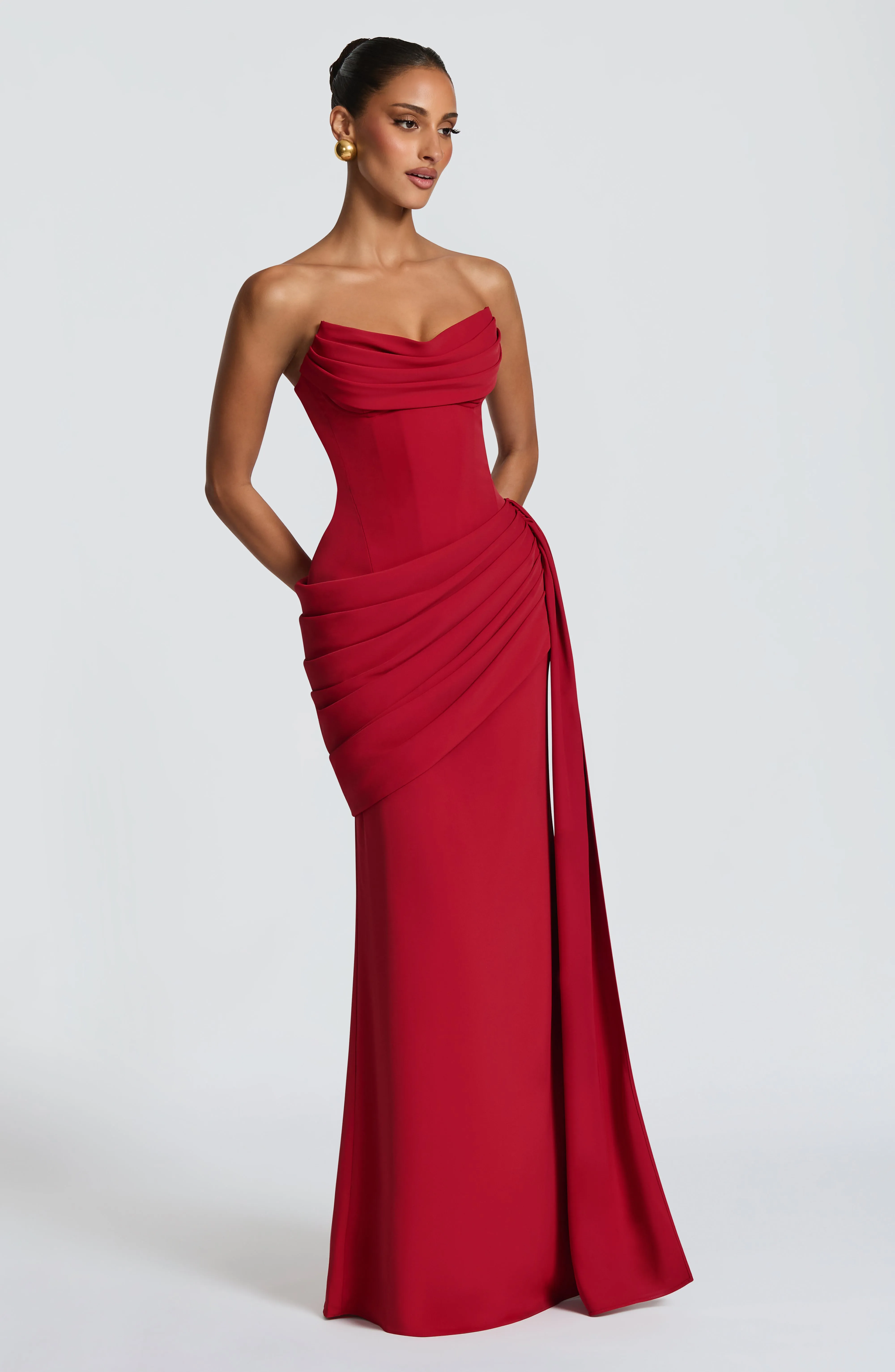 Matisse Maxi Dress - Deep Red sold by Babyboo Fashion product image thumbnail 3