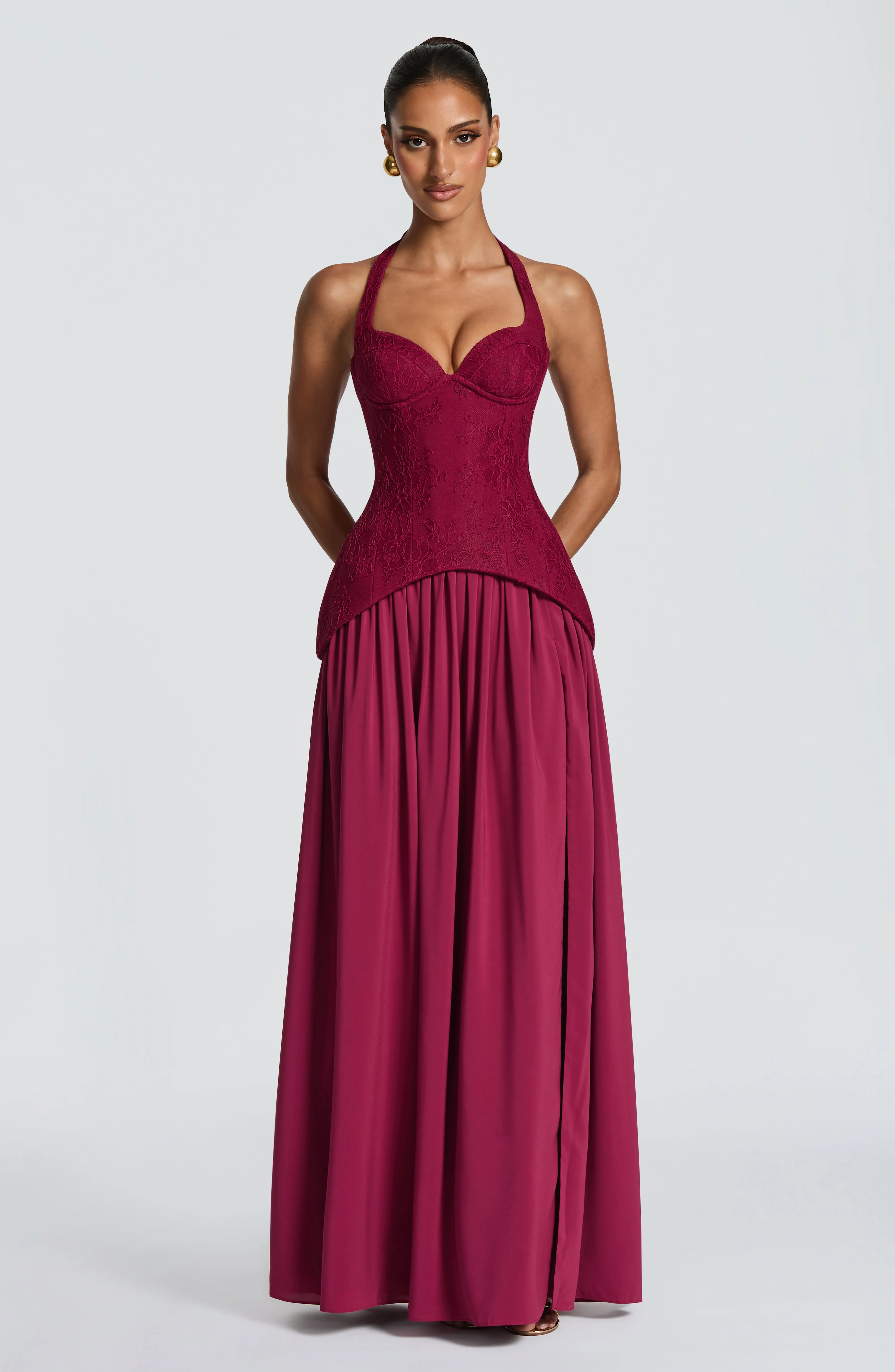 Almira Maxi Dress - Mulberry sold by Babyboo Fashion product image thumbnail 4