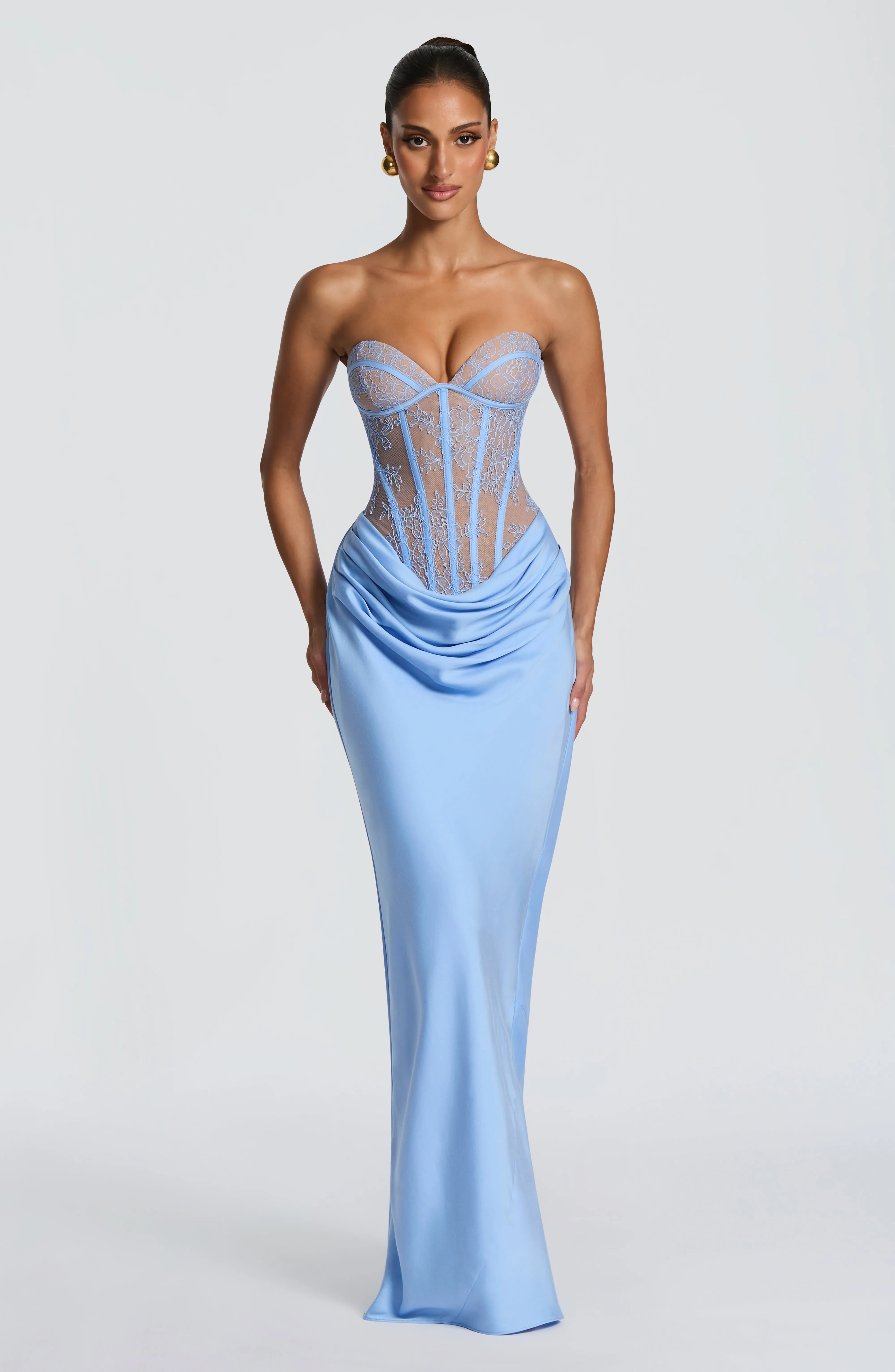 Kathleen Maxi Dress - Powder Blue sold by Babyboo Fashion