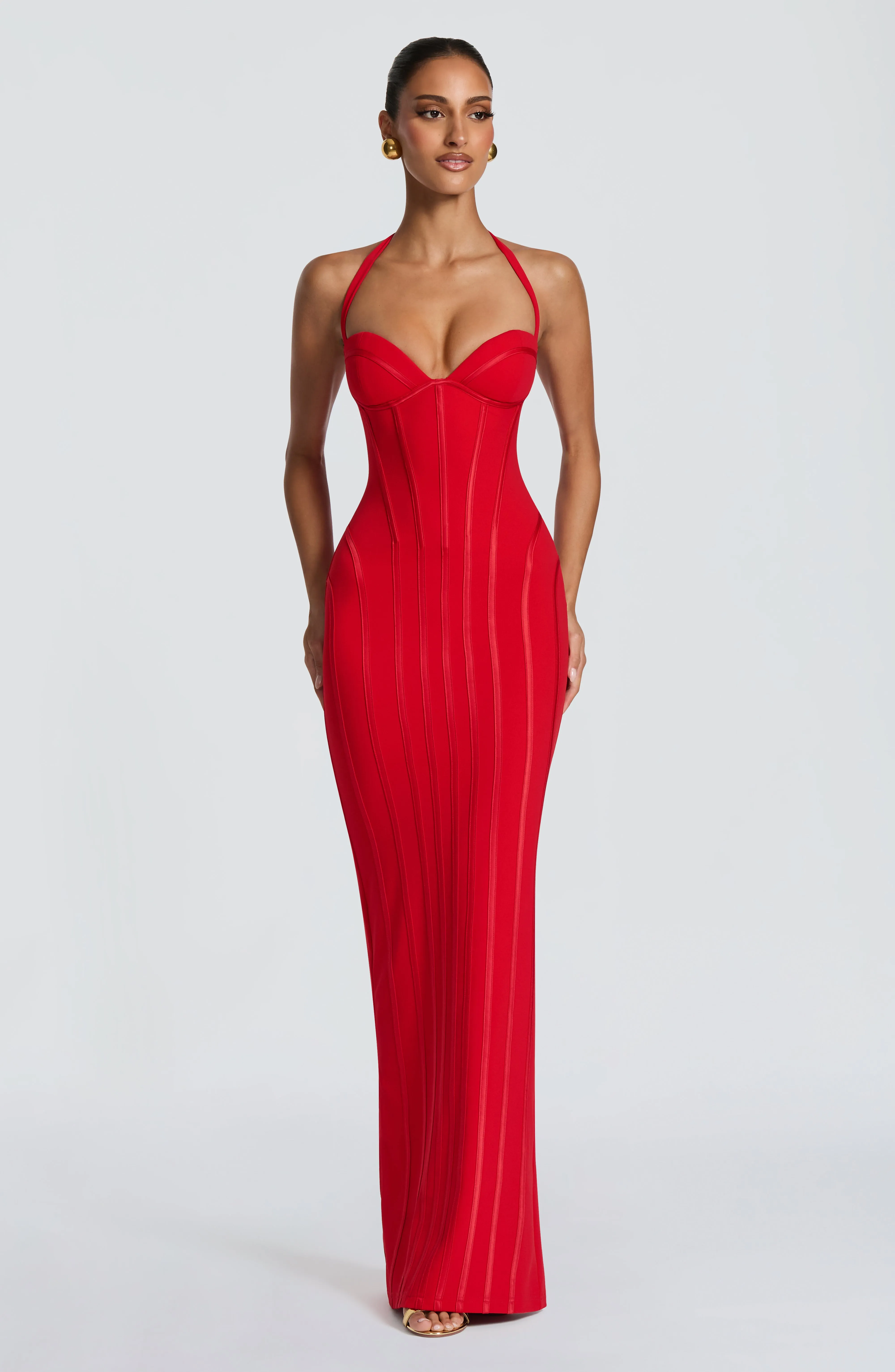 Nigella Maxi Dress - Red sold by Babyboo Fashion product image thumbnail 3