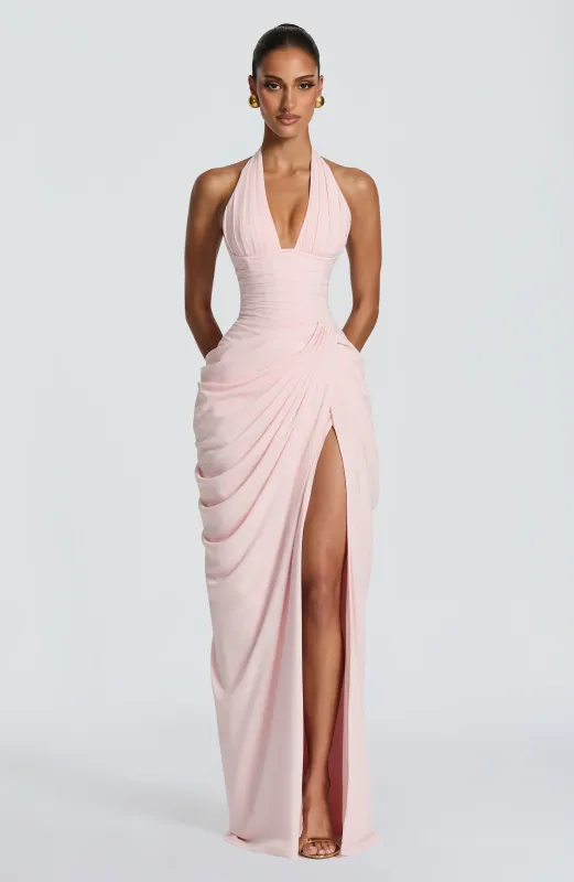 Minette Maxi Dress - Blush made by Babyboo Fashion