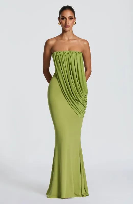 Vienna Maxi Dress - Olive made by LF