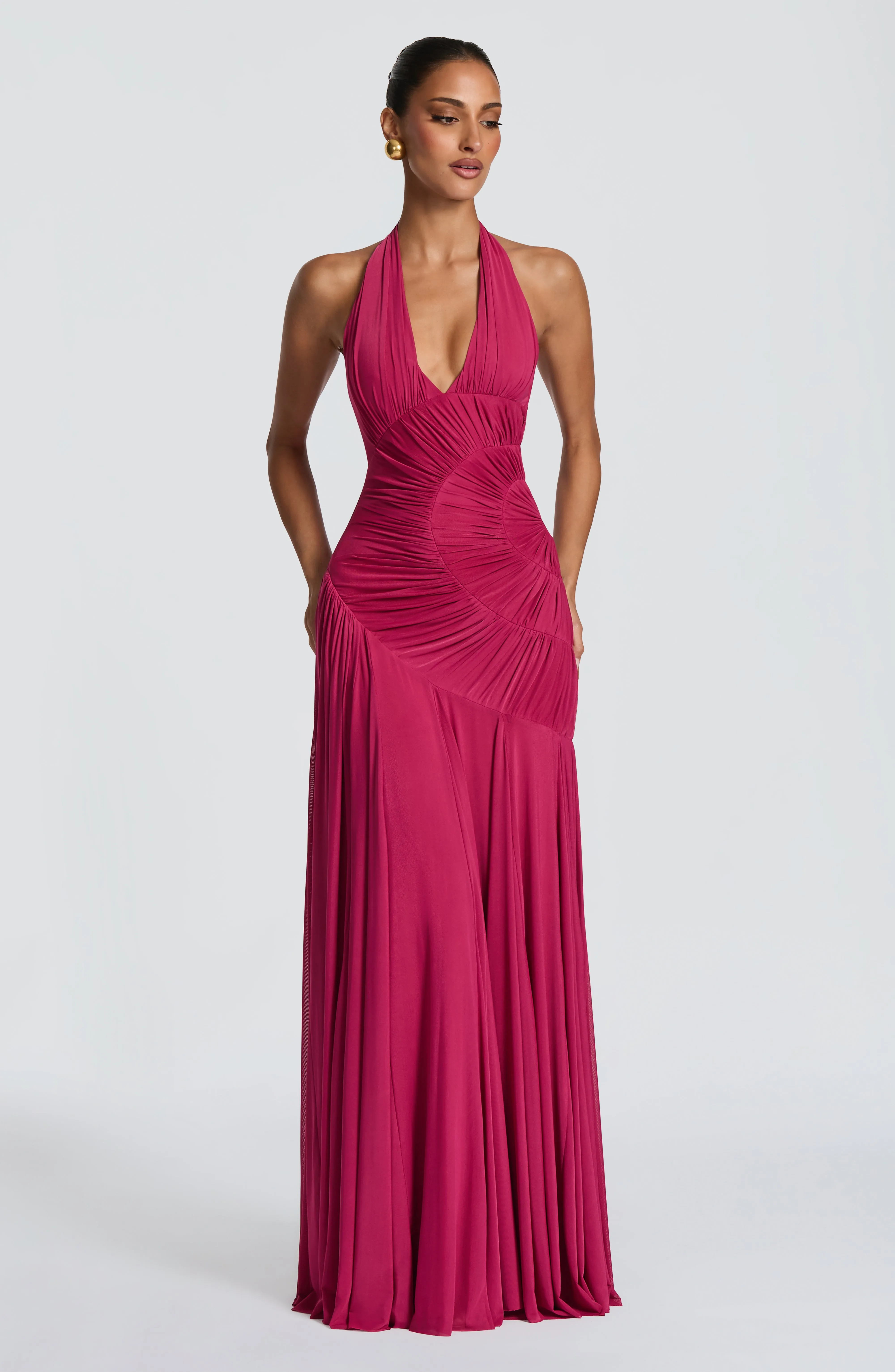 Cova Maxi Dress - Raspberry sold by Babyboo Fashion