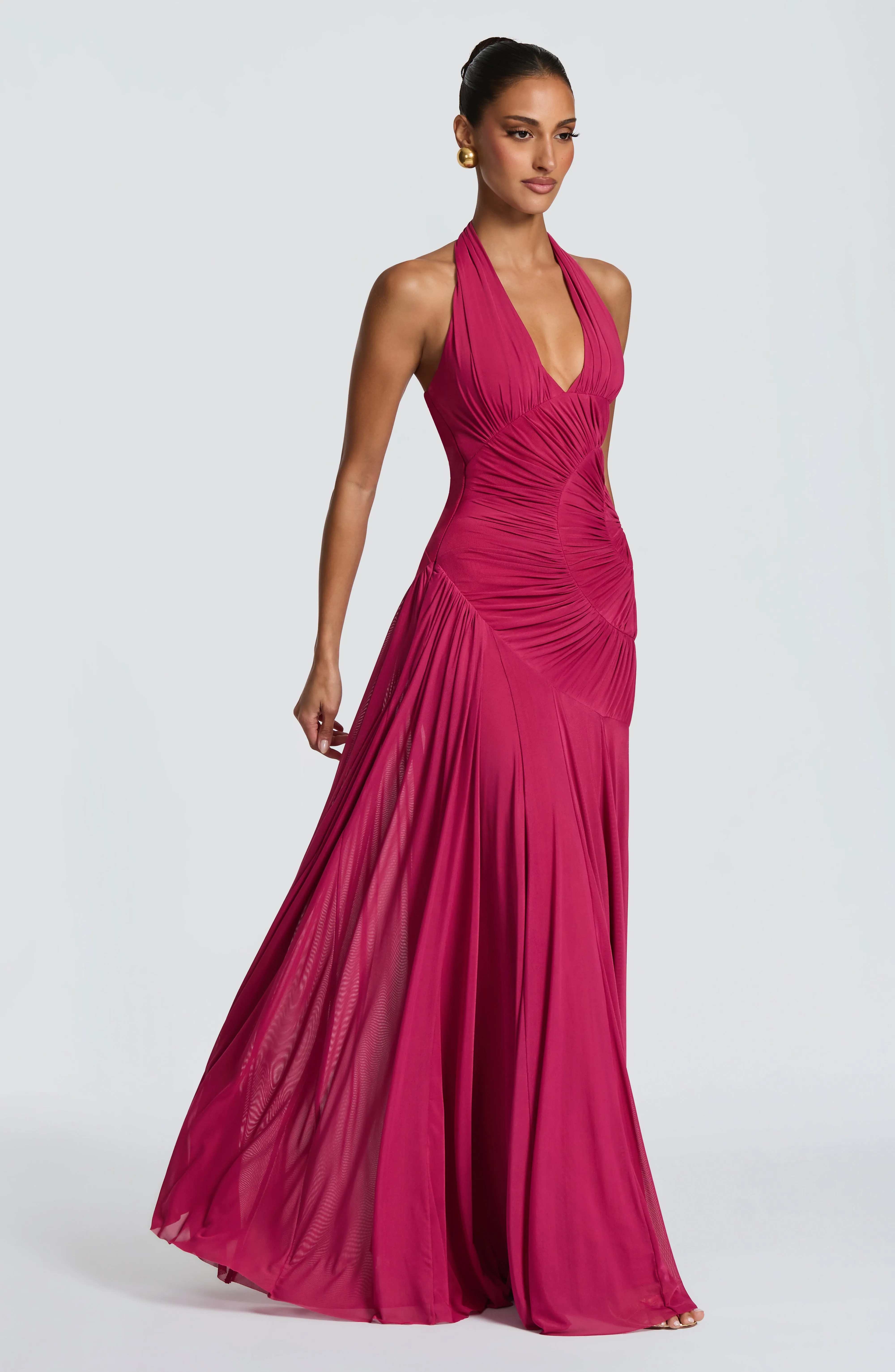 Cova Maxi Dress - Raspberry sold by Babyboo Fashion product image thumbnail 3