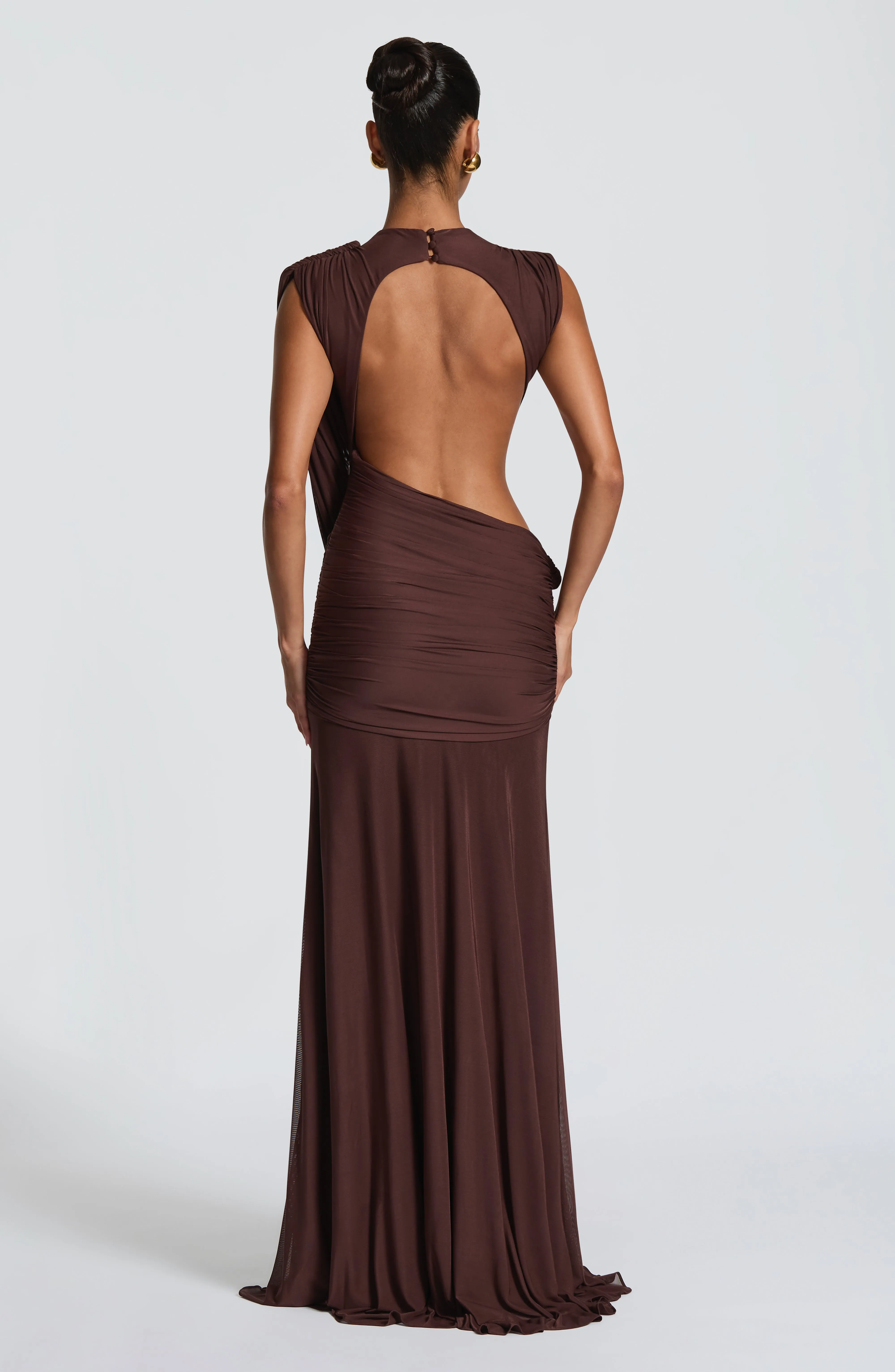 Mireya Maxi Dress - Plum Brown sold by Babyboo Fashion product image thumbnail 2