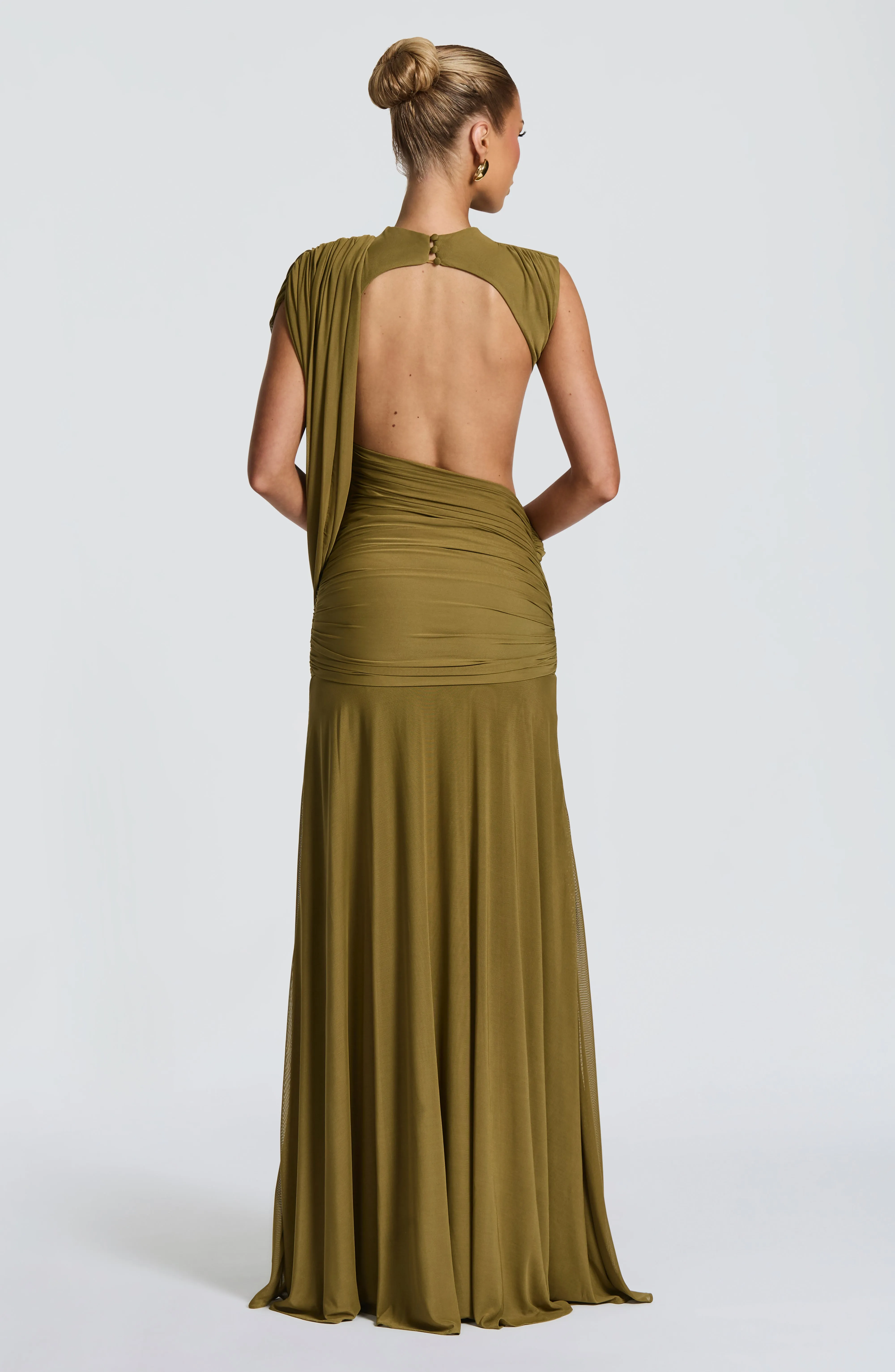 Mireya Maxi Dress - Deep Olive sold by Babyboo Fashion product image thumbnail 2