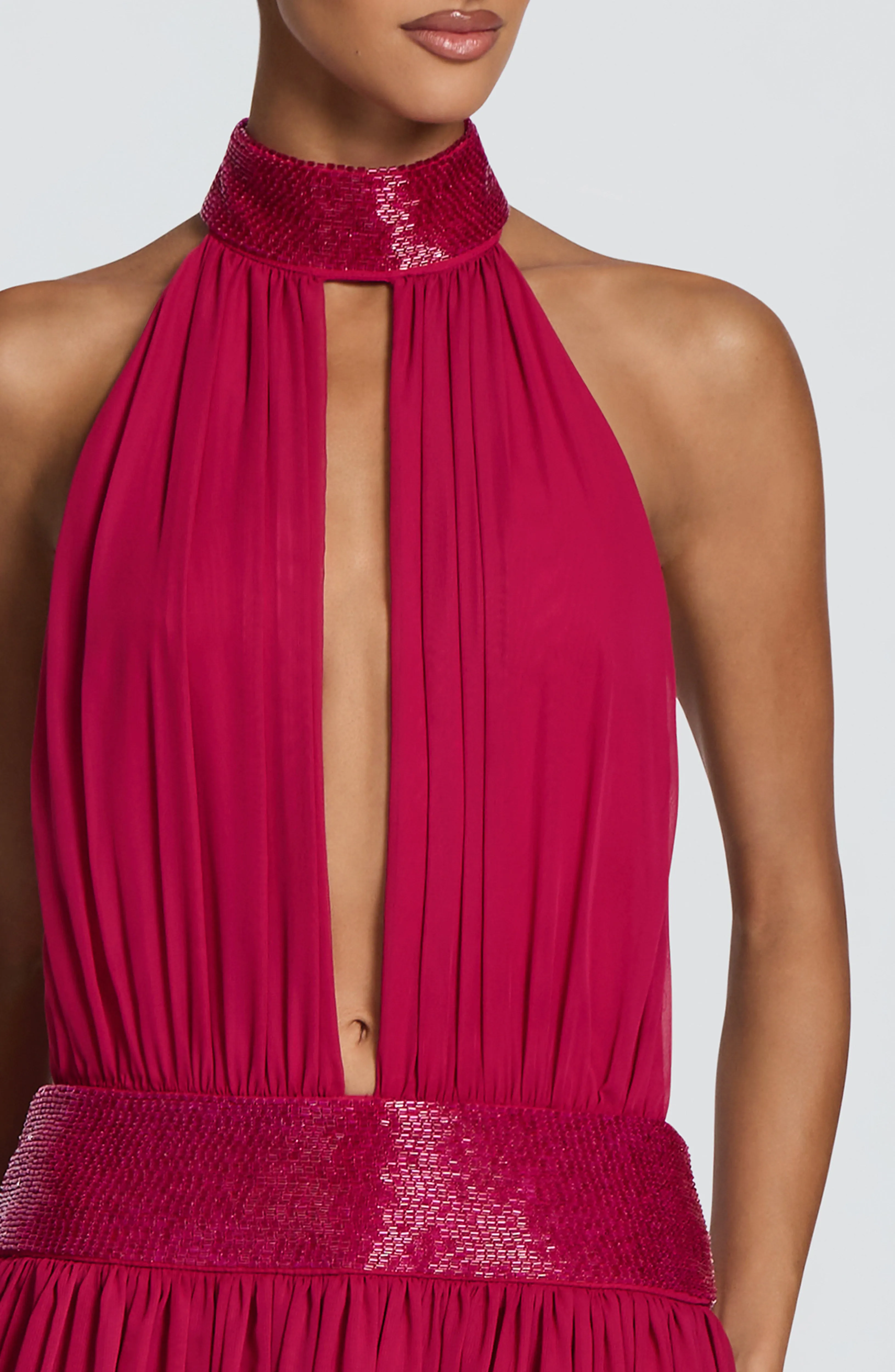 Rosalina Maxi Dress - Raspberry sold by Babyboo Fashion product image thumbnail 5