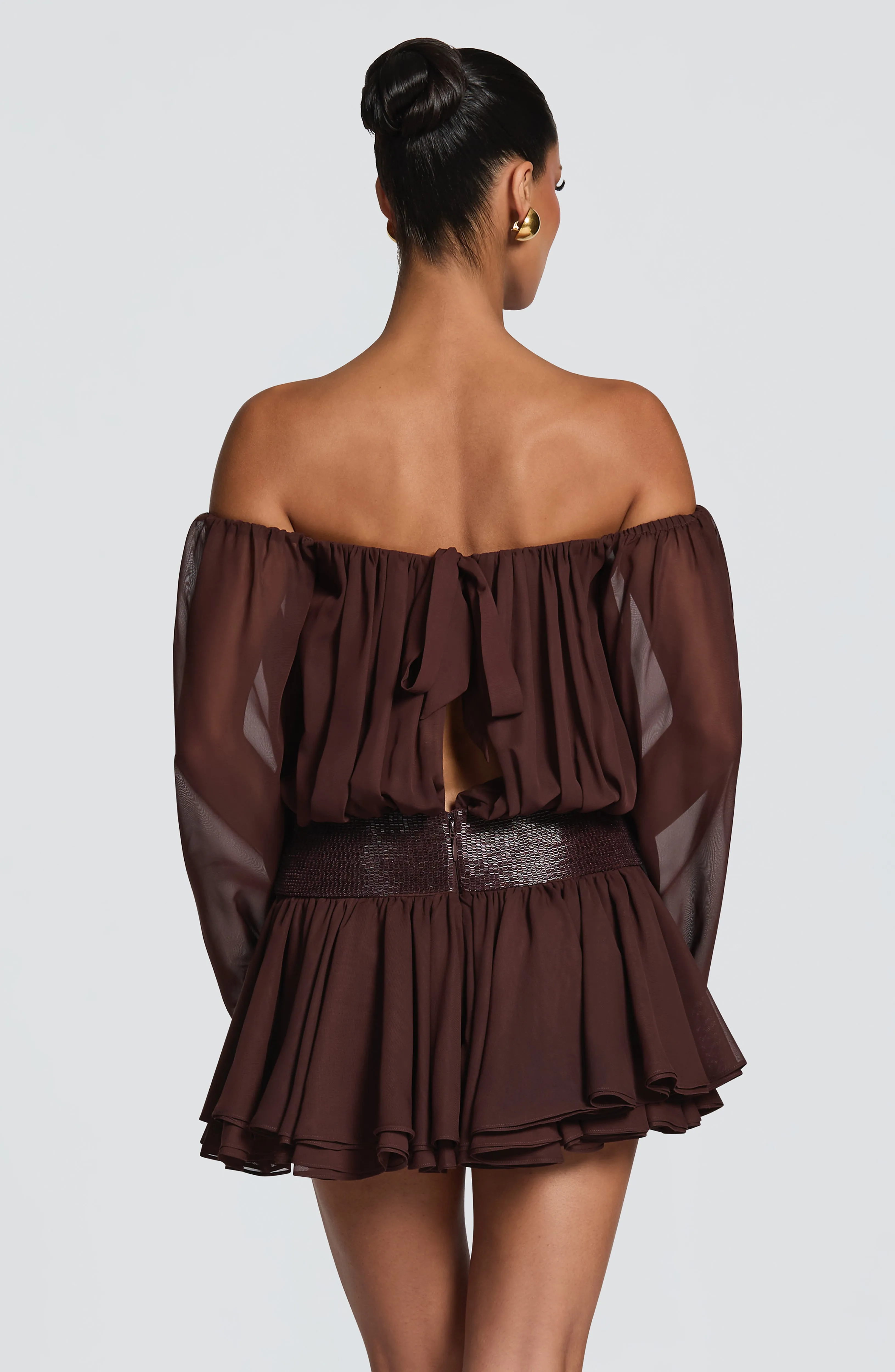 Deja Playsuit - Plum Brown sold by Babyboo Fashion product image thumbnail 2