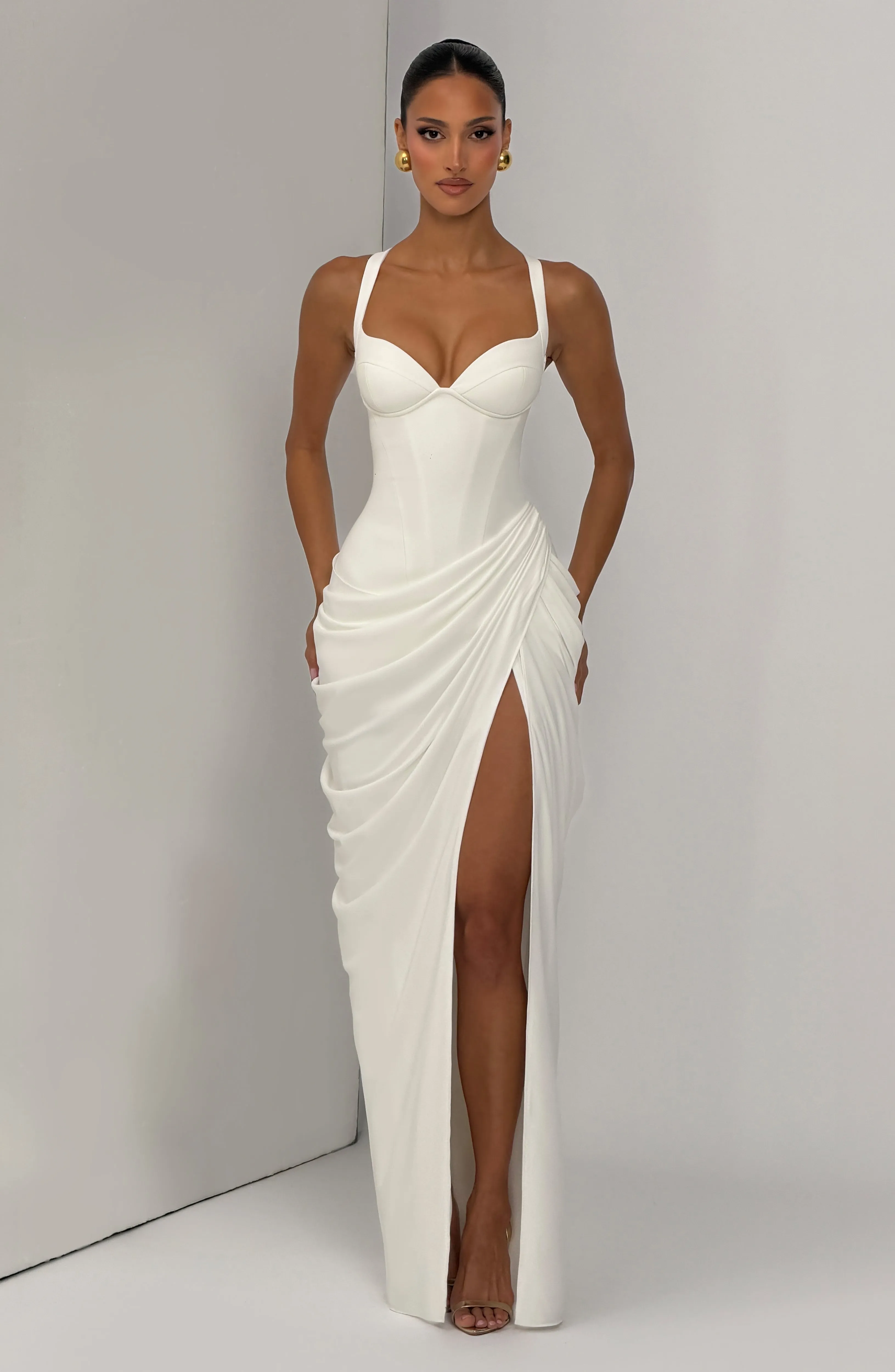 Elara Maxi Dress - Ivory sold by Babyboo Fashion product image thumbnail 2