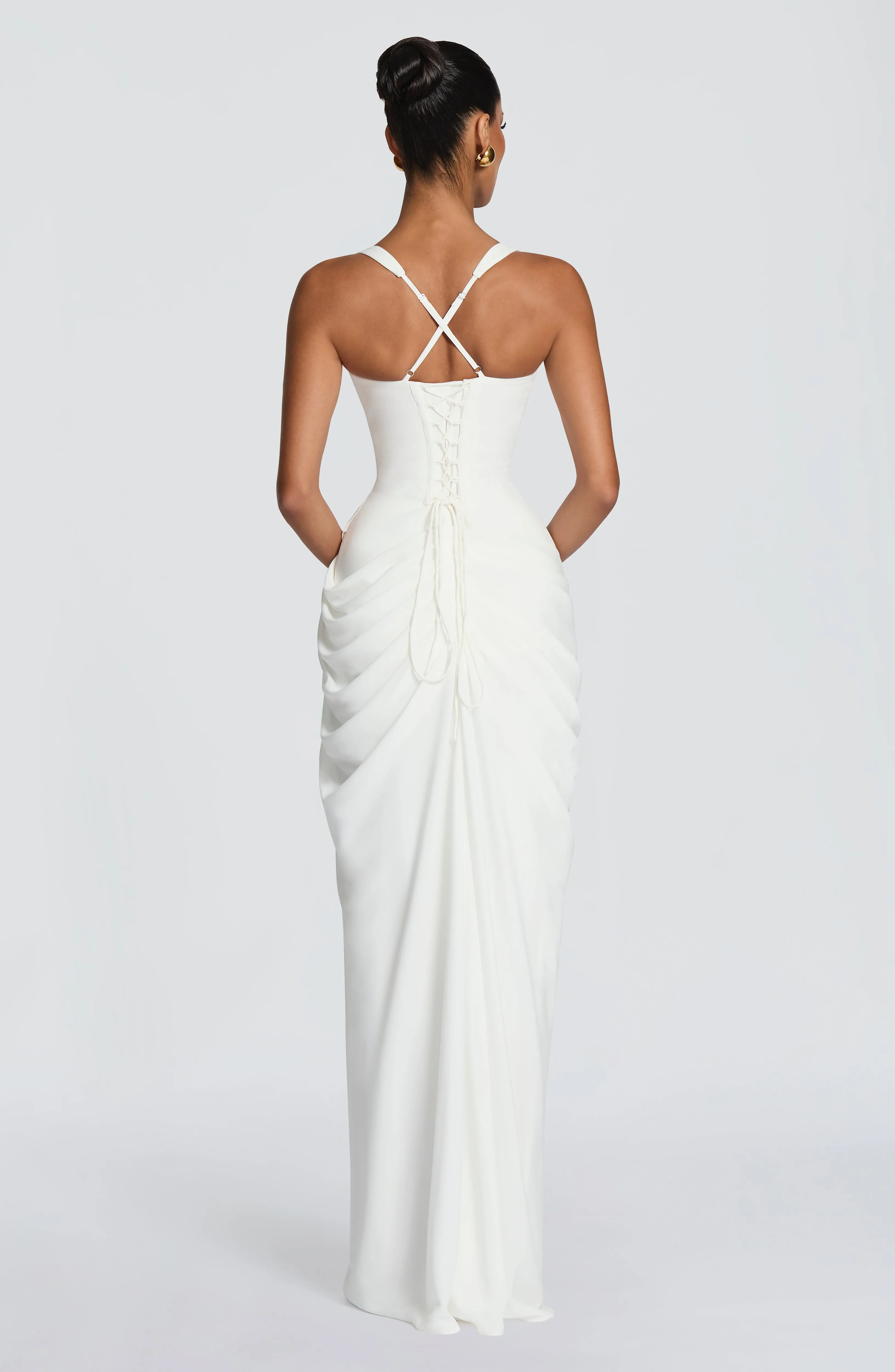Elara Maxi Dress - Ivory sold by Babyboo Fashion product image thumbnail 3
