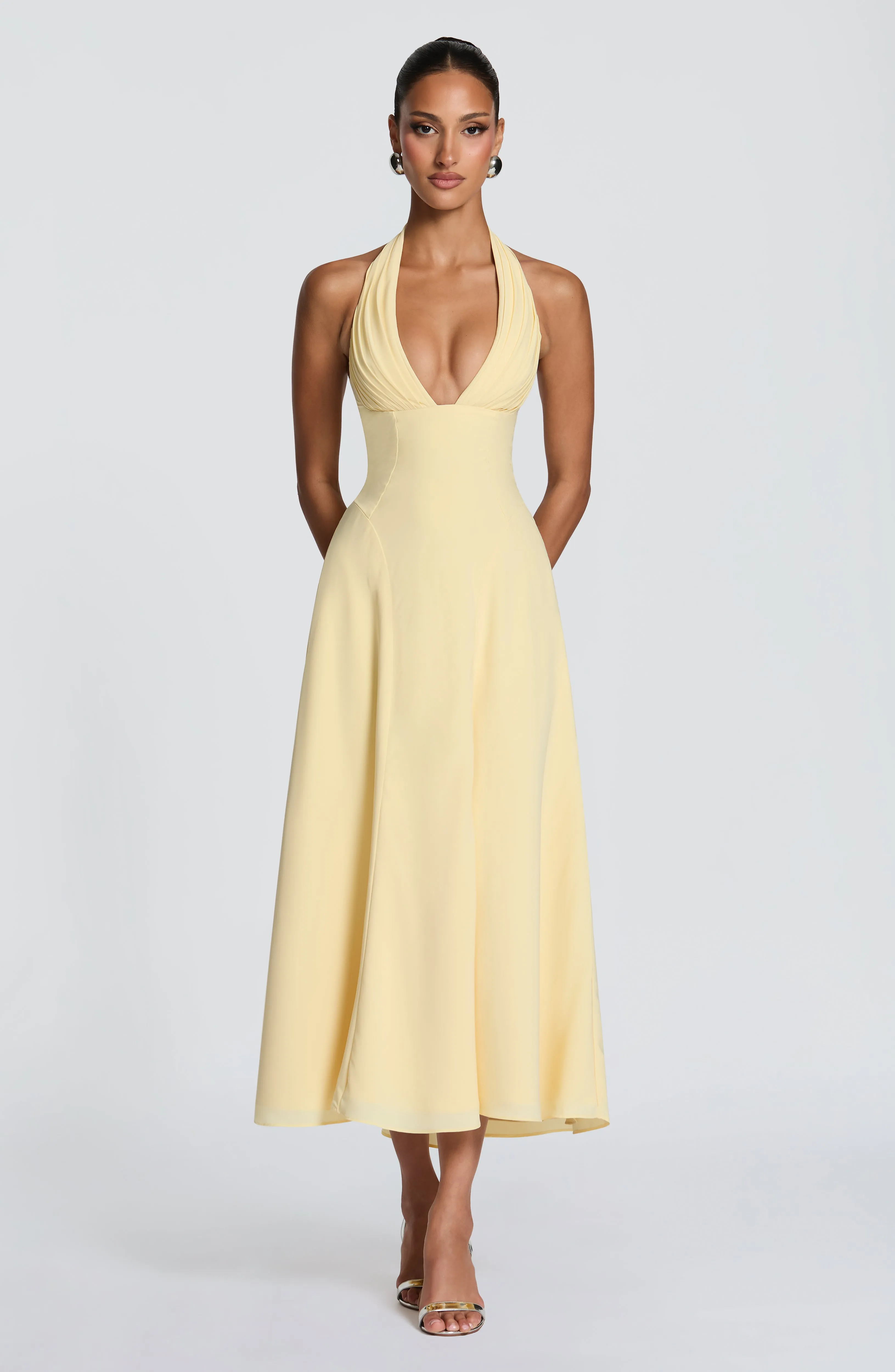 Hayden Midi Dress - Lemon sold by Babyboo Fashion product image thumbnail 5