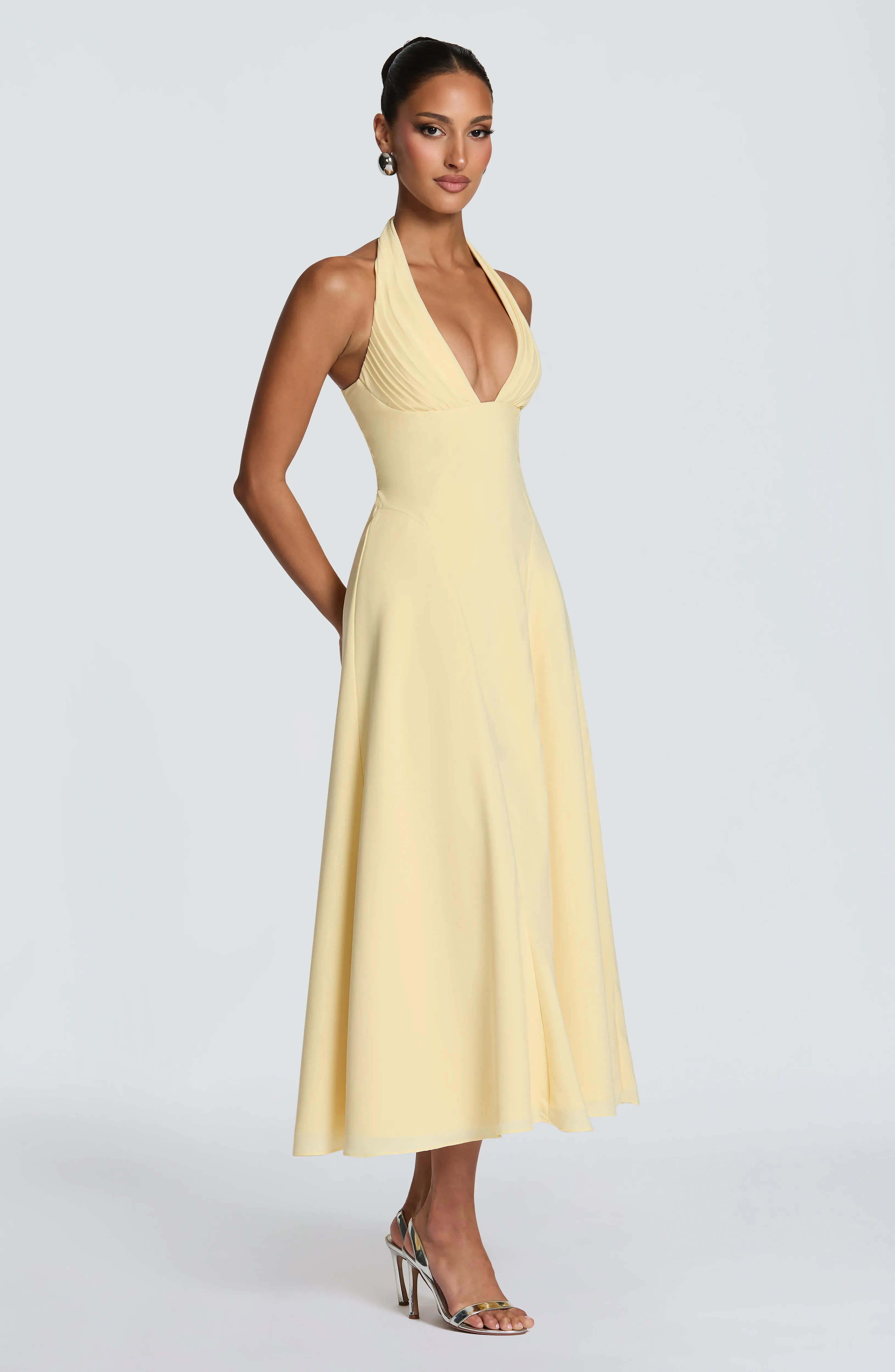 Hayden Midi Dress - Lemon sold by Babyboo Fashion product image thumbnail 3