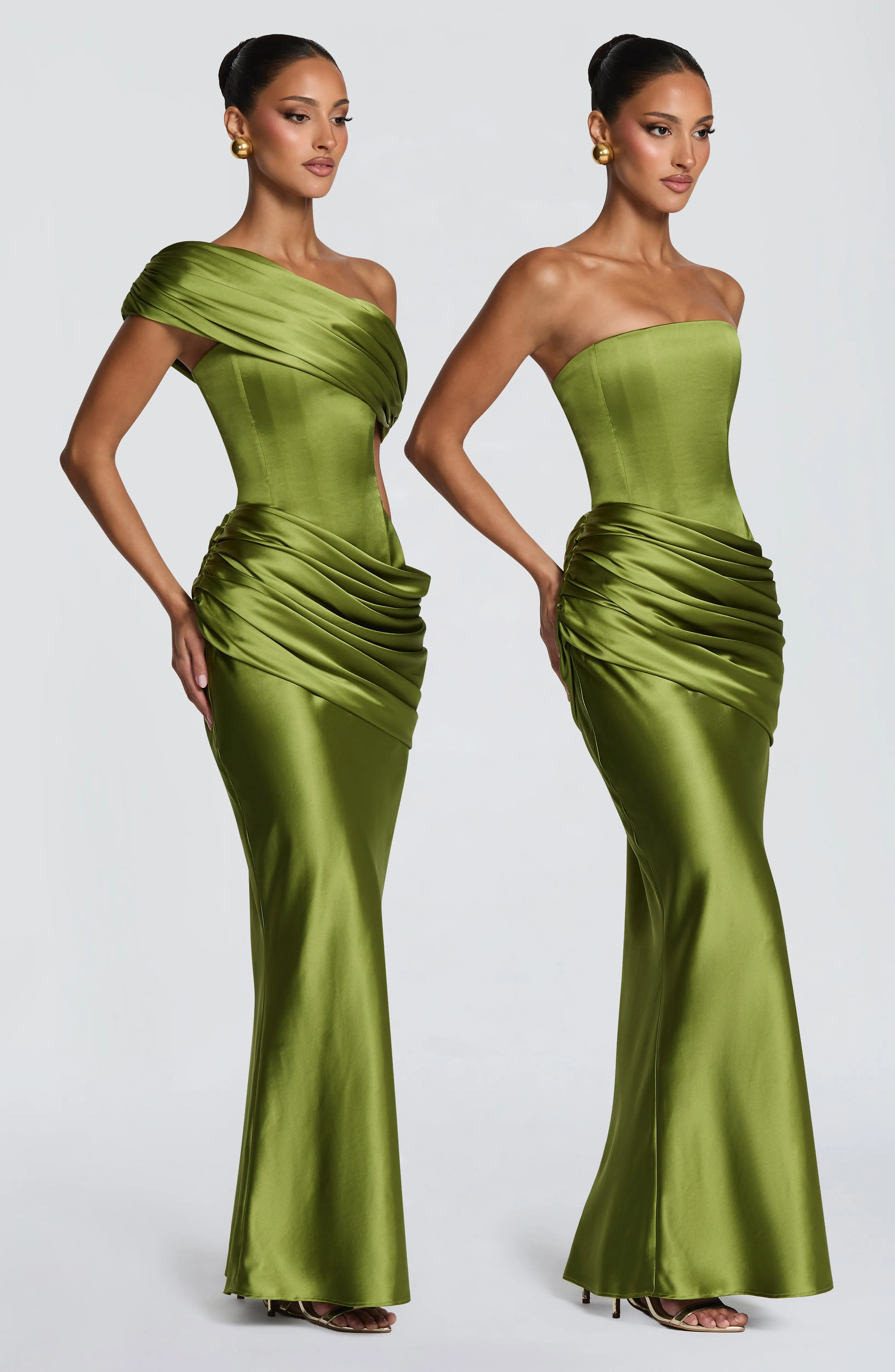 Ella Maxi Dress - Olive sold by Babyboo Fashion product image thumbnail 3