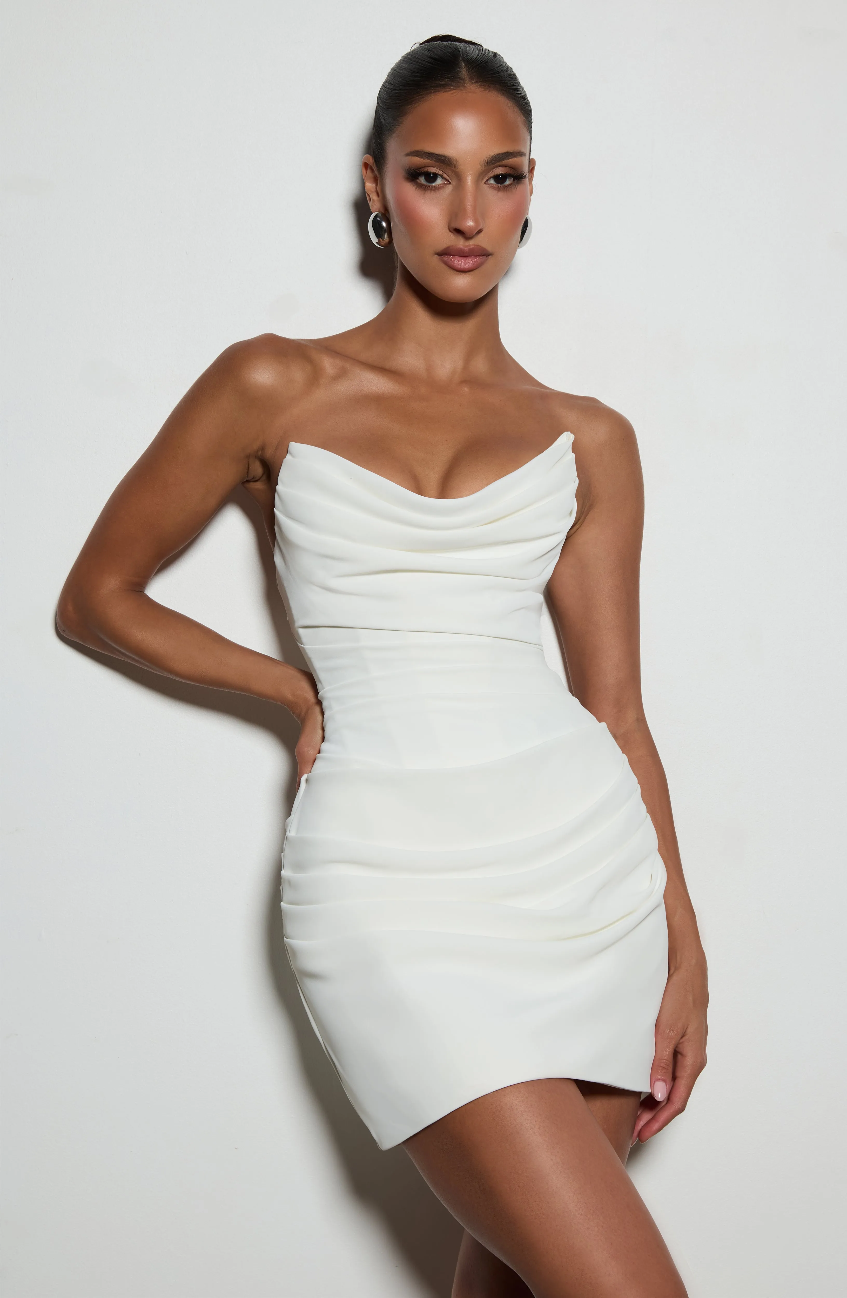 Lauren Mini Dress - Ivory sold by Babyboo Fashion product image thumbnail 4