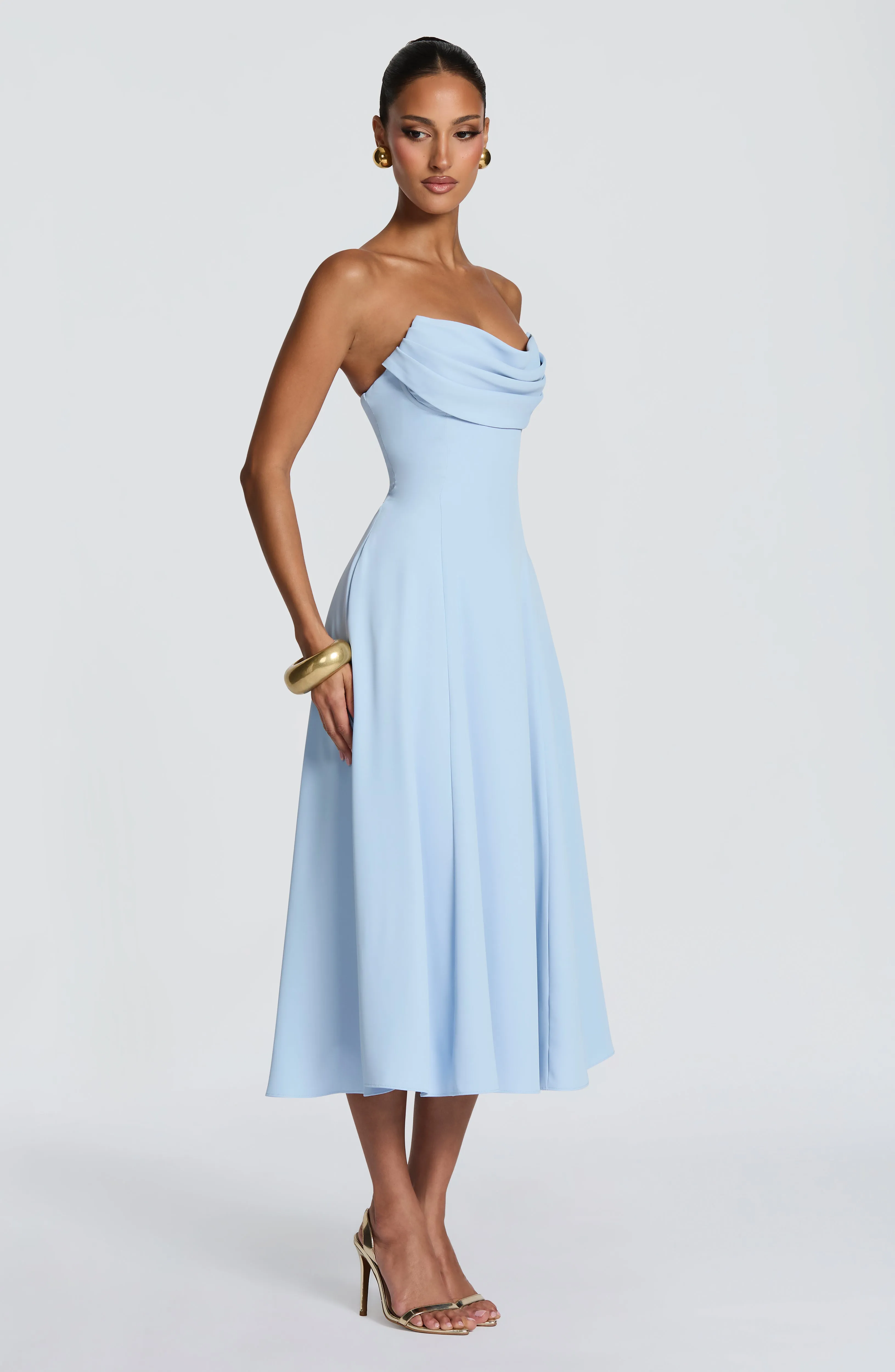 Marlowe Midi Dress - Glacier Blue sold by Babyboo Fashion product image thumbnail 4