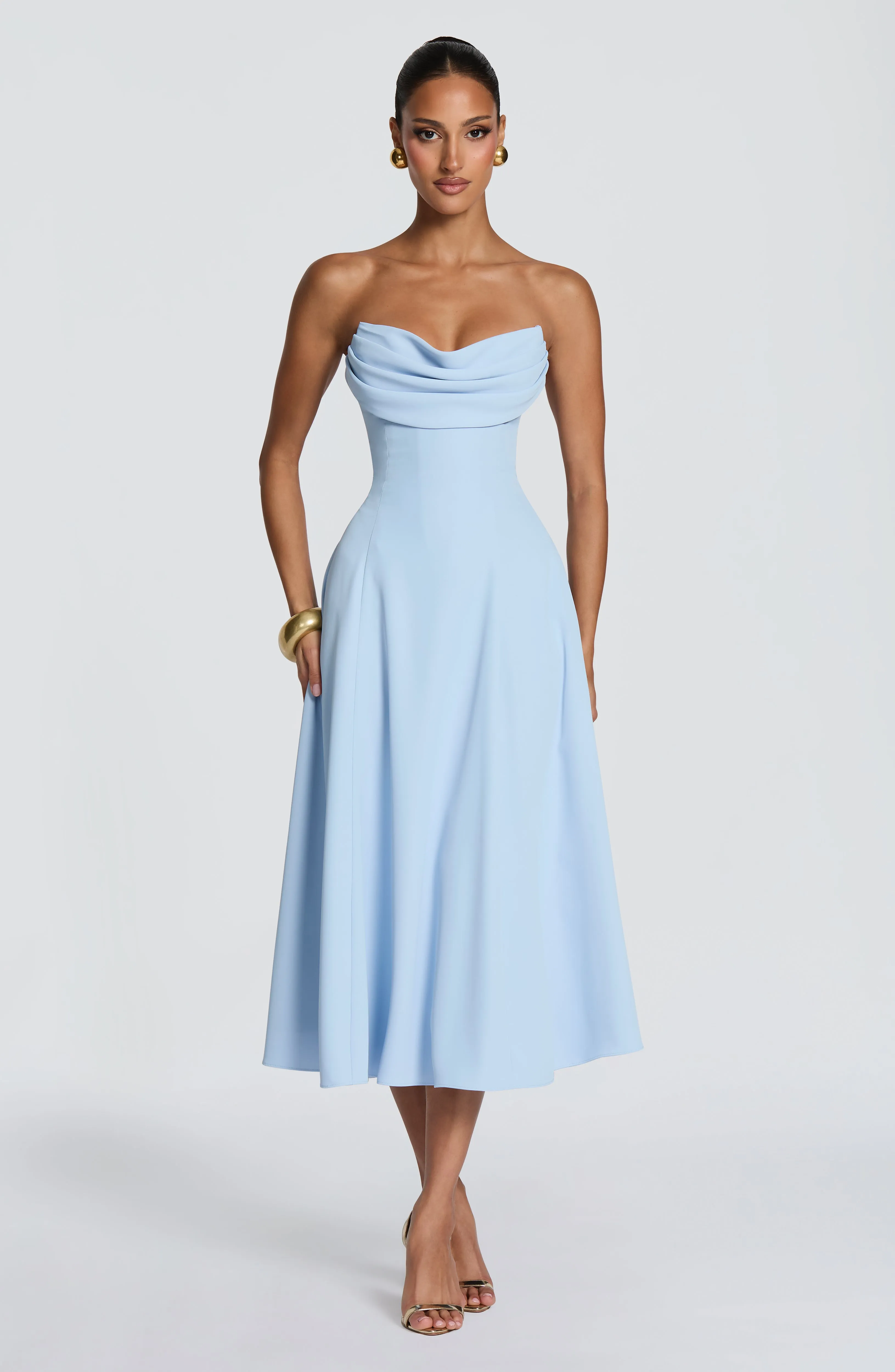 Marlowe Midi Dress - Glacier Blue sold by Babyboo Fashion product image thumbnail 3