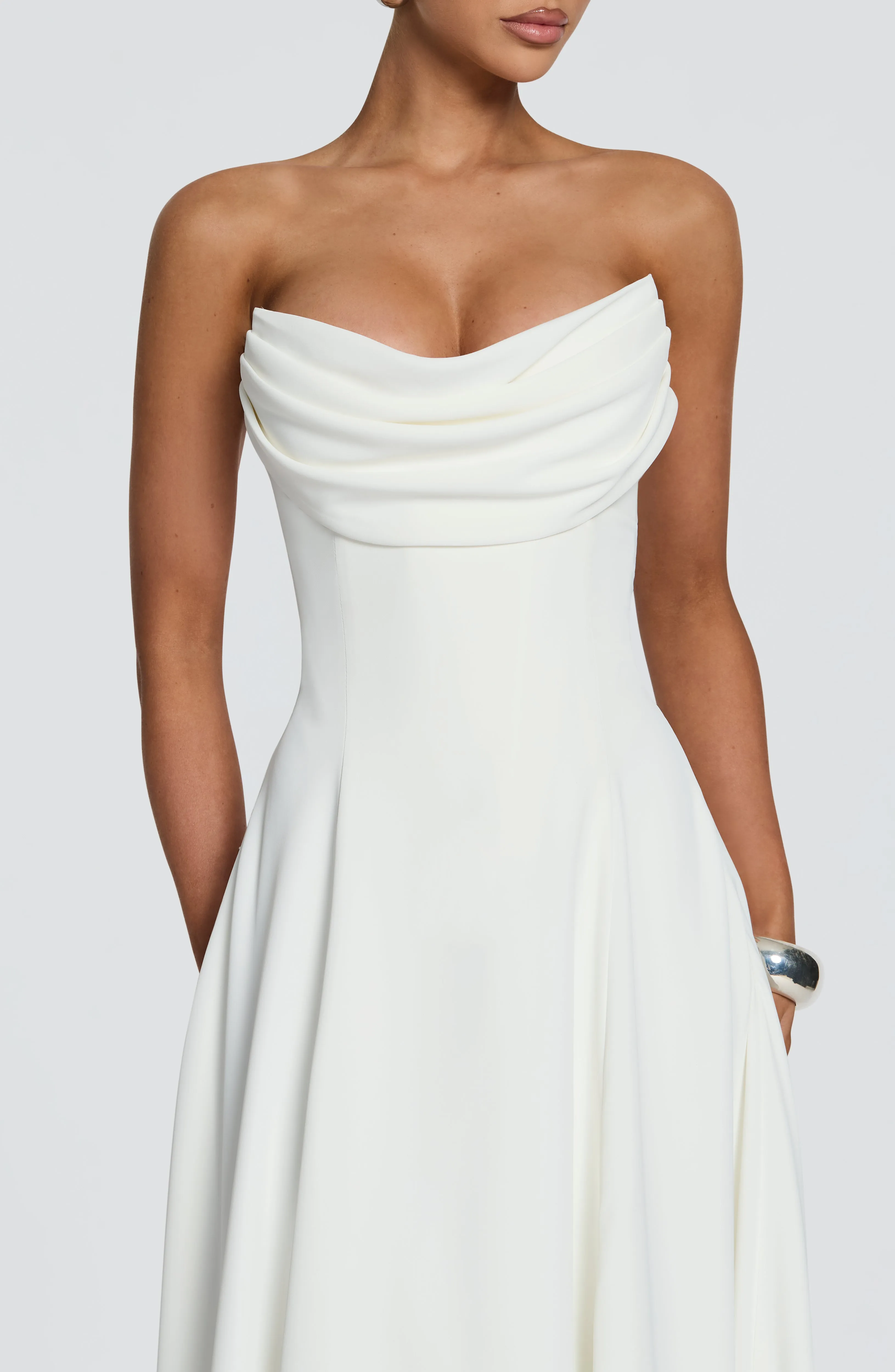 Marlowe Midi Dress - Ivory sold by Babyboo Fashion product image thumbnail 5