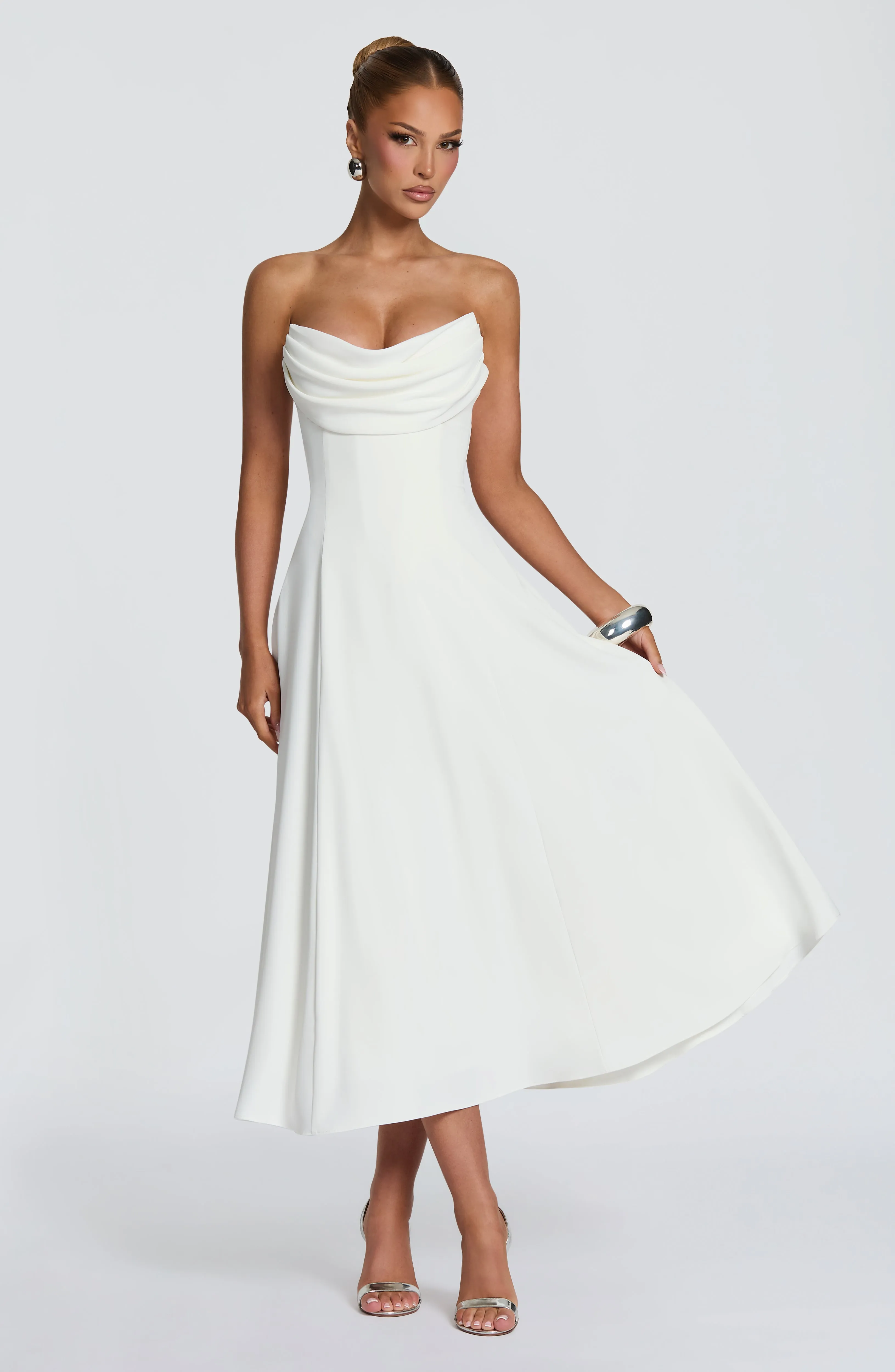 Marlowe Midi Dress - Ivory sold by Babyboo Fashion
