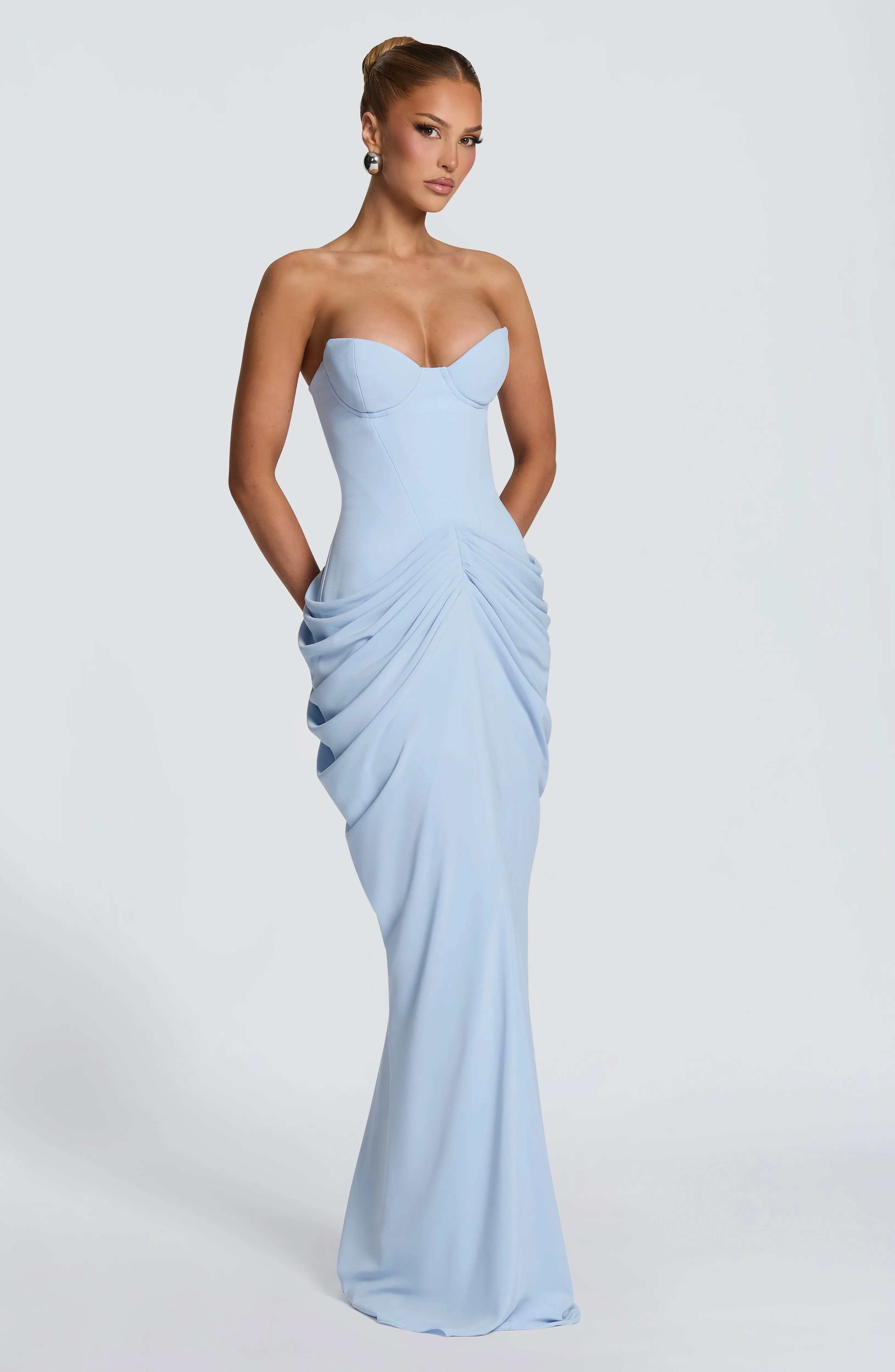 Chiara Maxi Dress - Glacier Blue sold by Babyboo Fashion product image thumbnail 5