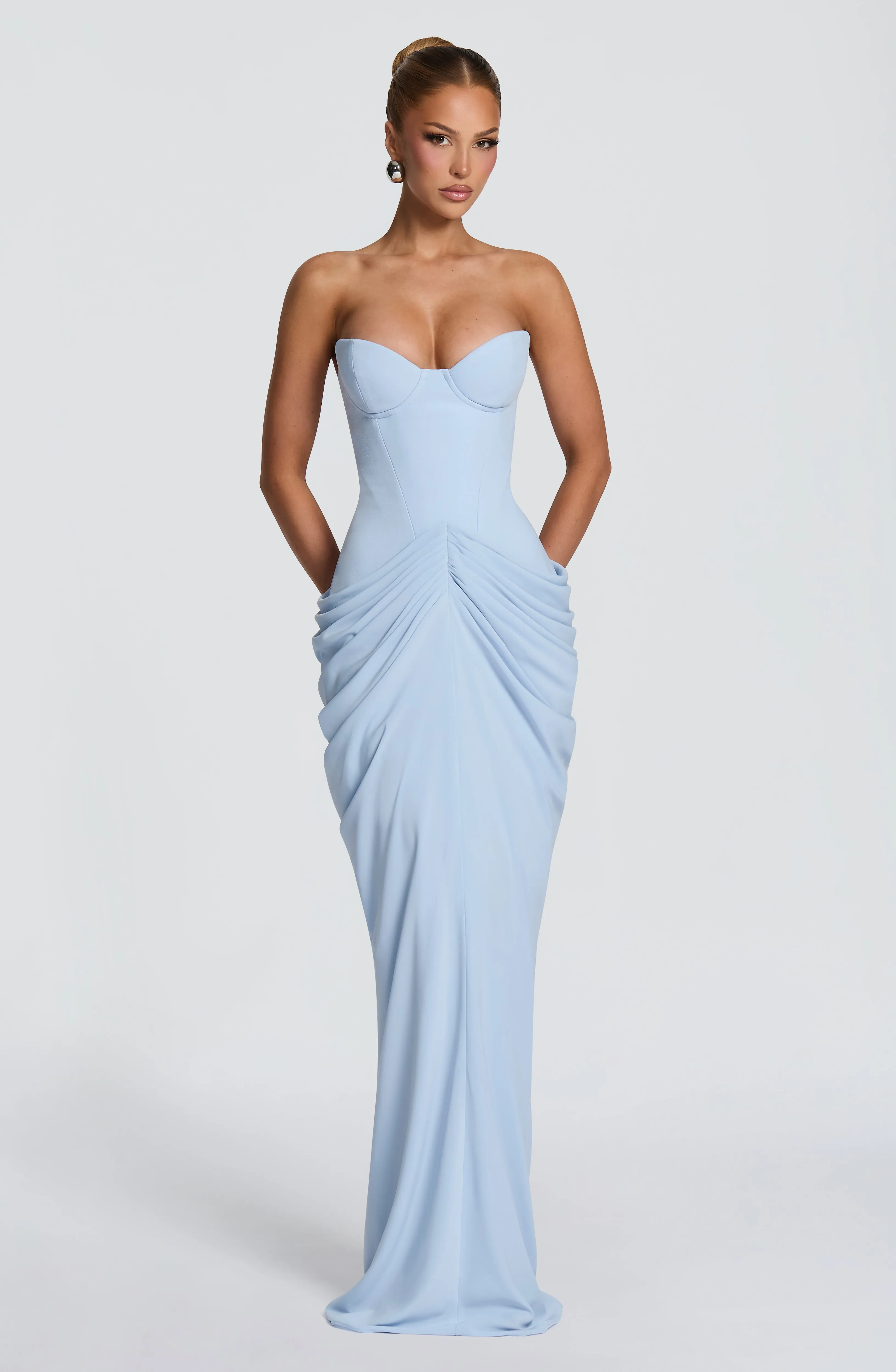 Chiara Maxi Dress - Glacier Blue sold by Babyboo Fashion product image thumbnail 4