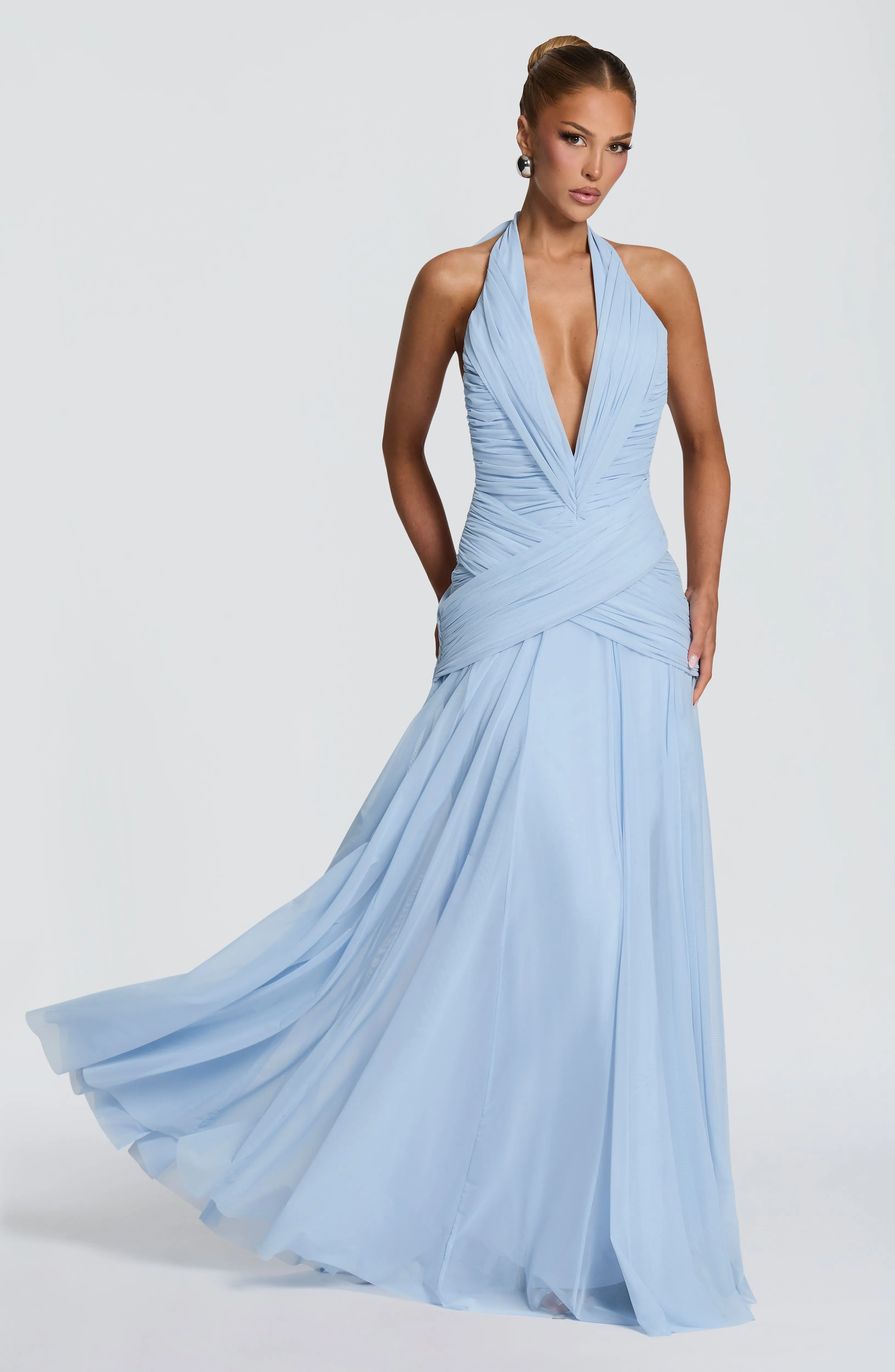 Cleo Maxi Dress - Glacier Blue sold by Babyboo Fashion