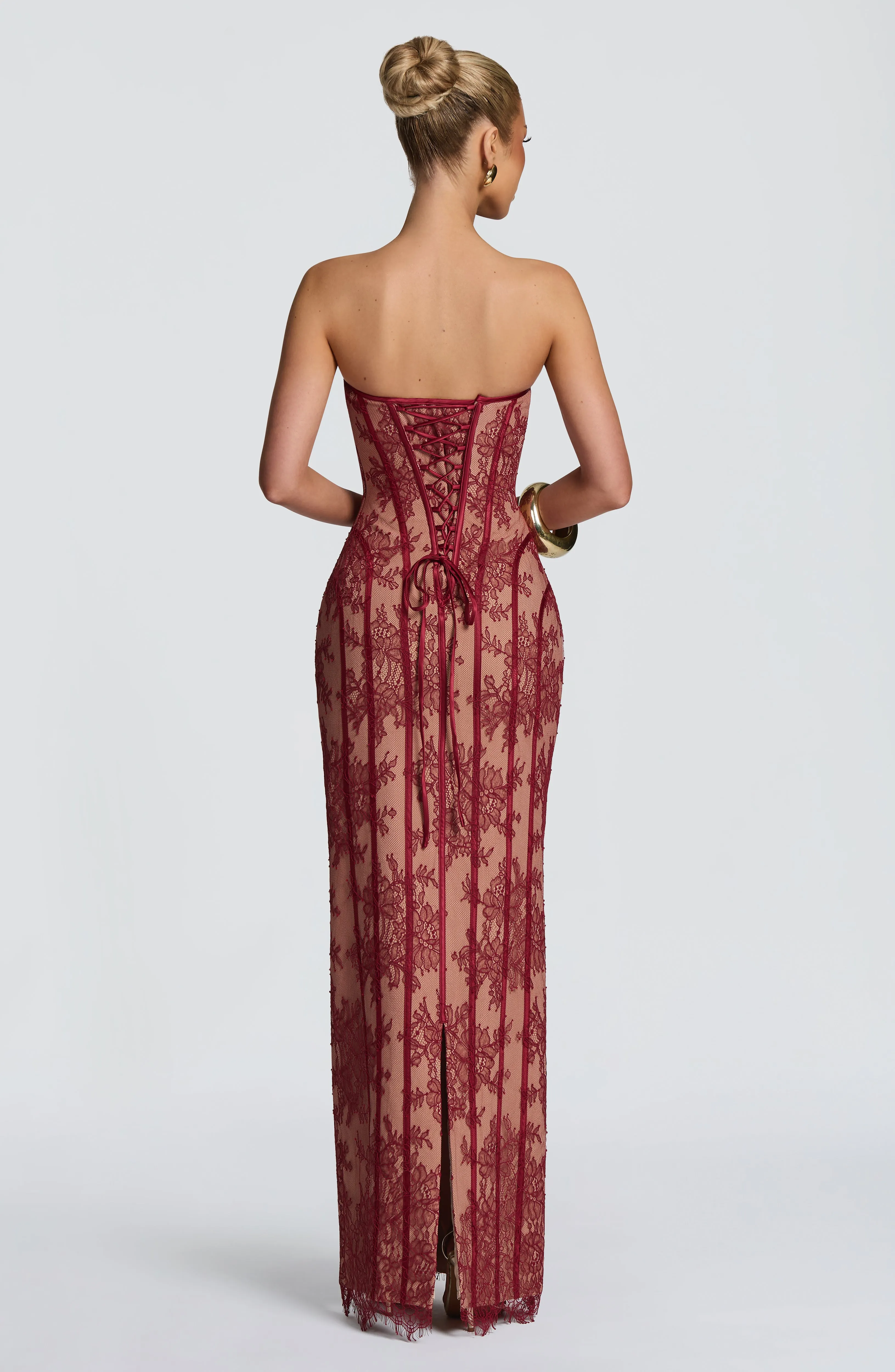 Tamara Maxi Dress - Burgundy sold by Babyboo Fashion product image thumbnail 2
