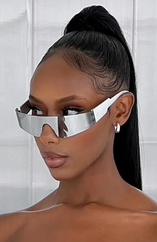 Amika Sunglasses - Silver sold by Babyboo Fashion