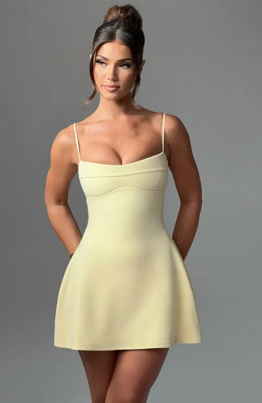Dakota Mini Dress - Lemon sold by Babyboo Fashion