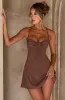 Renee Mini Dress - Chocolate sold by Babyboo Fashion