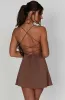 Renee Mini Dress - Chocolate sold by Babyboo Fashion