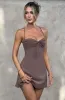 Renee Mini Dress - Chocolate sold by Babyboo Fashion