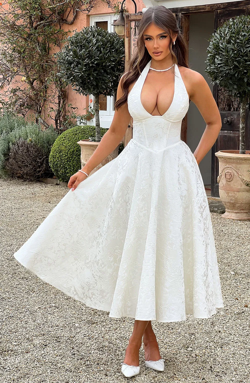 Effie Midi Dress - Ivory sold by Babyboo Fashion product image thumbnail 2