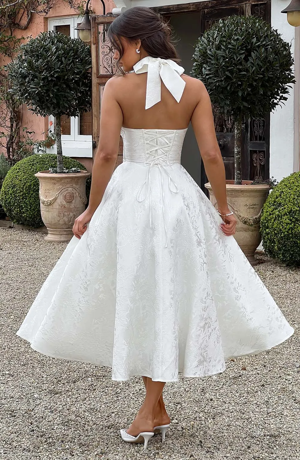 Effie Midi Dress - Ivory sold by Babyboo Fashion product image thumbnail 3