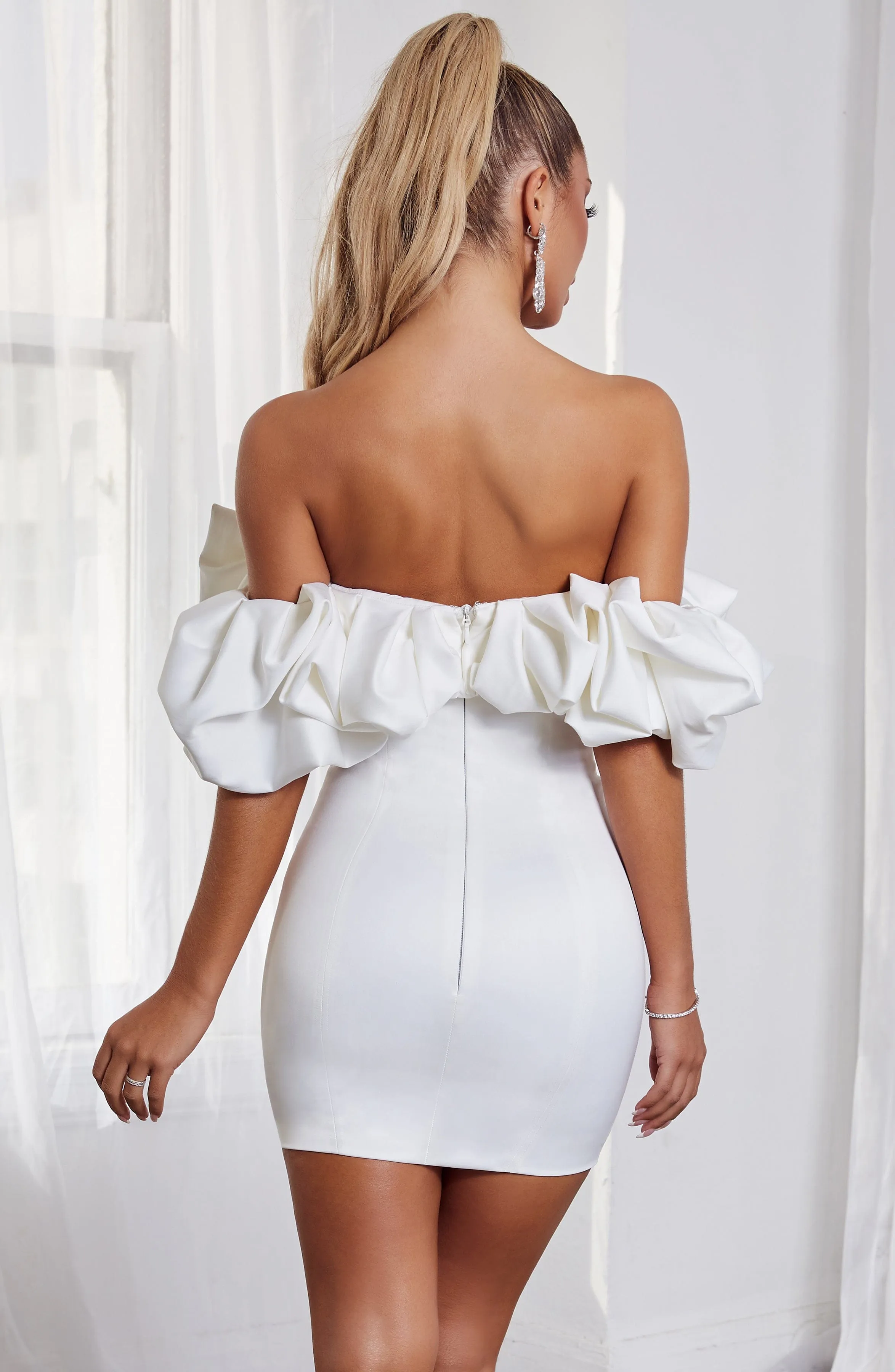 Allie Mini Dress - White sold by Babyboo Fashion product image thumbnail 3