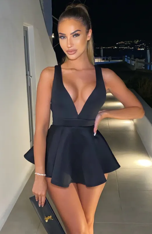 Holli Playsuit - Black made by Babyboo Fashion