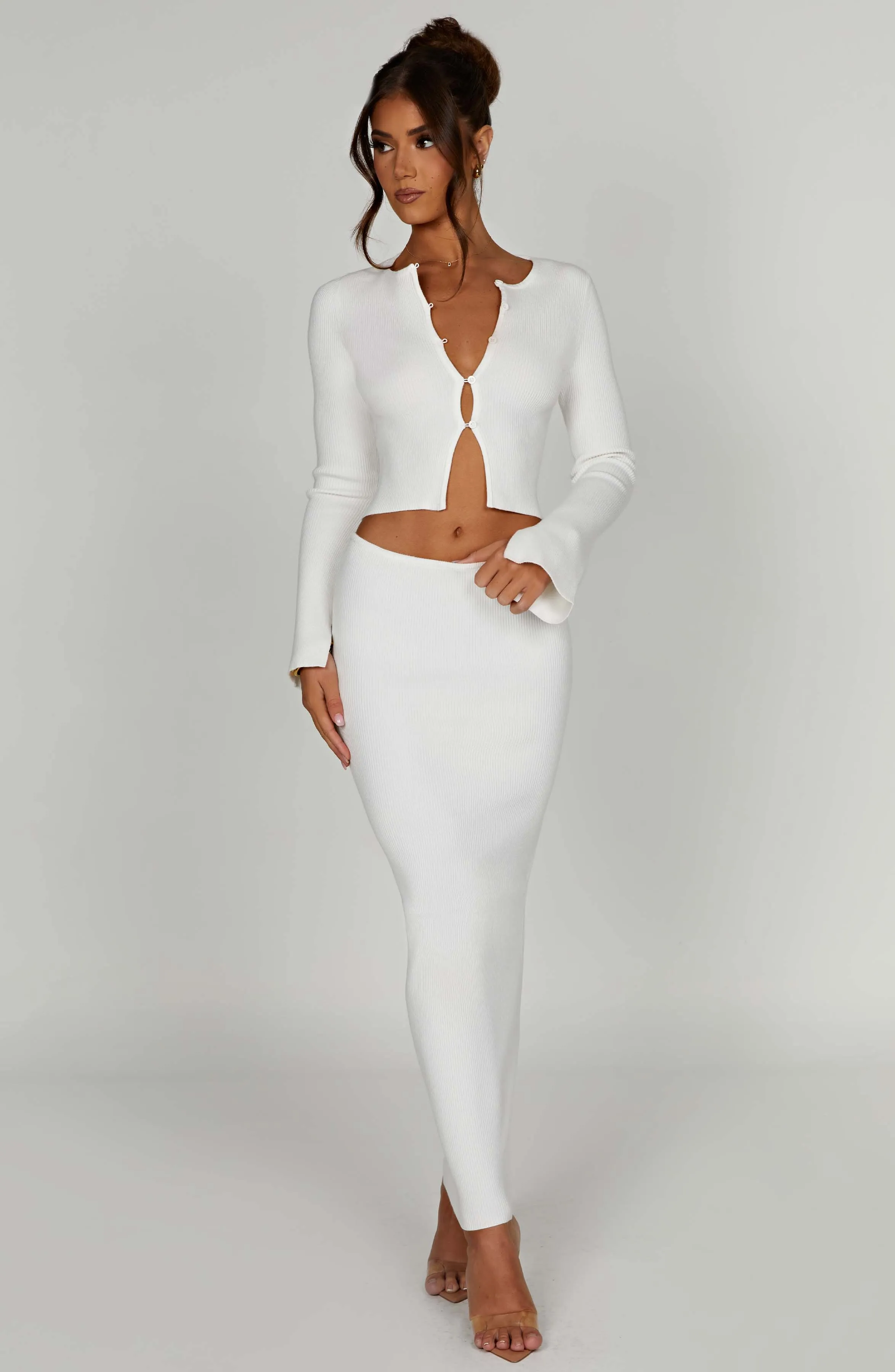 Elia Maxi Skirt - White sold by Babyboo Fashion product image thumbnail 4