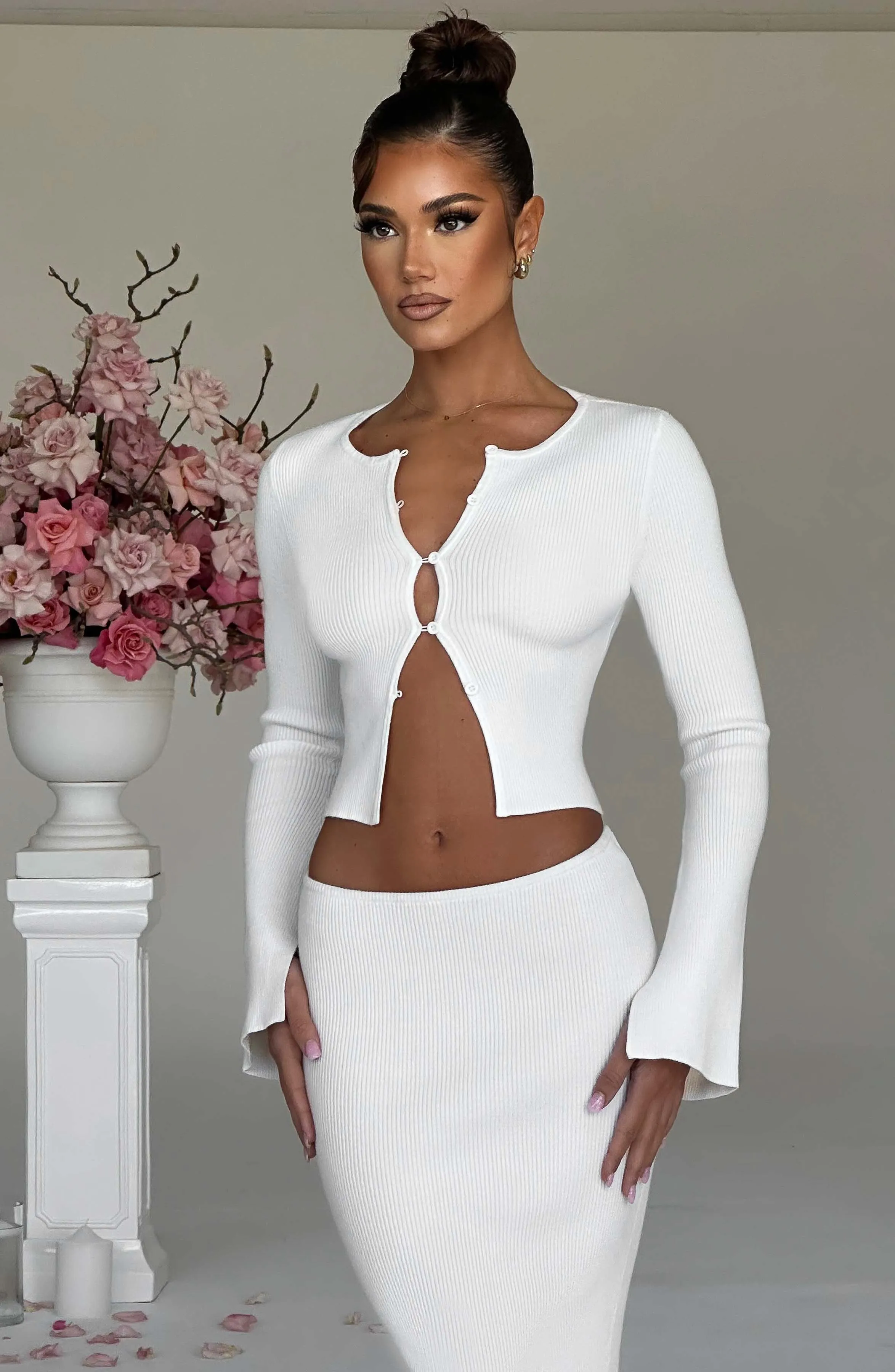 Elia Maxi Skirt - White sold by Babyboo Fashion product image thumbnail 3